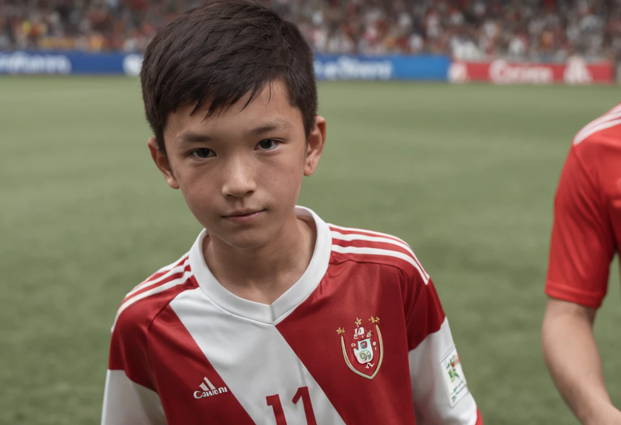 One bit height is 1.A -yeld Chse boy of 75 meters,Wearing the number 7 shirt of the Portuguese national football team,Wearing the number 7 shirt of the Portuguese national football team,Wearing the number 7 shirt of the Portuguese national football team,Use snapshots to capture the moment when the teenager plays the soccer league,Use snapshots to capture the moment when the teenager plays the soccer league,Use snapshots to capture the moment when the teenager plays the soccer league,Boy stude is compact and sturdy,The background is a distant player and a soccer stadium full of spectators,Sports full-body photos,fully body photo,fully body photo,Photoreality,photore,tmasterpiece,hentail realism,Photoreality,hight contrast,The photorealistic digital art trend is detailed and realistic in Artstation 8k HD HD, A detailed, skin textures, ultra - detailed, realistic skin textures, best qualtiy, 超高分辨率, (真实感:1.4),A detailed, RAW photogr, author:Lee Jeffries Nikon ,D850 film photo,Camera f1.6 shots, Rich colors, Ultra-realistic realistic textures, Dramatic lighting, unrealengine artstation cinestill 800 trends,