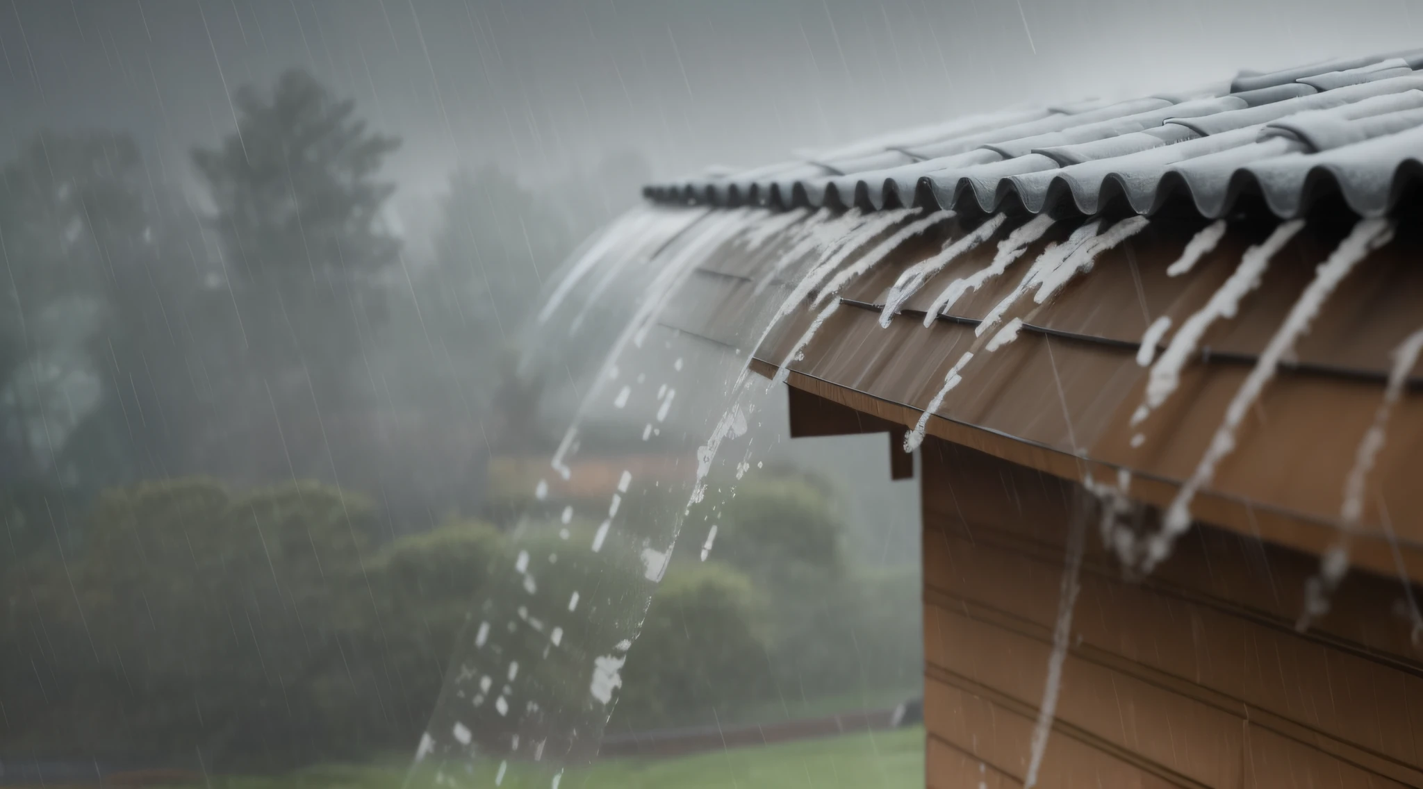 heavy rain roof