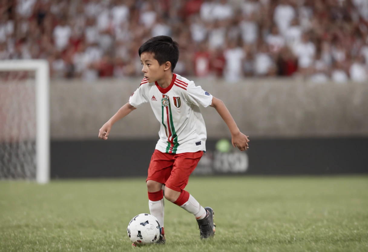 One bit height is 1.A -yeld Chse boy of 75 meters,Wearing the number 7 shirt of the Portuguese national football team,Wearing the number 7 shirt of the Portuguese national football team,Wearing the number 7 shirt of the Portuguese national football team,Use snapshots to capture the moment when the teenager plays the soccer league,Use snapshots to capture the moment when the teenager plays the soccer league,Use snapshots to capture the moment when the teenager plays the soccer league,Boy stude is compact and sturdy,The background is a distant player and a soccer stadium full of spectators,Sports full-body photos,fully body photo,fully body photo,Photoreality,photore,tmasterpiece,hentail realism,Photoreality,hight contrast,The photorealistic digital art trend is detailed and realistic in Artstation 8k HD HD, A detailed, skin textures, ultra - detailed, realistic skin textures, best qualtiy, 超高分辨率, (真实感:1.4),A detailed, RAW photogr, author:Lee Jeffries Nikon ,D850 film photo,wide wide shot, Rich colors, Ultra-realistic realistic textures, Dramatic lighting,