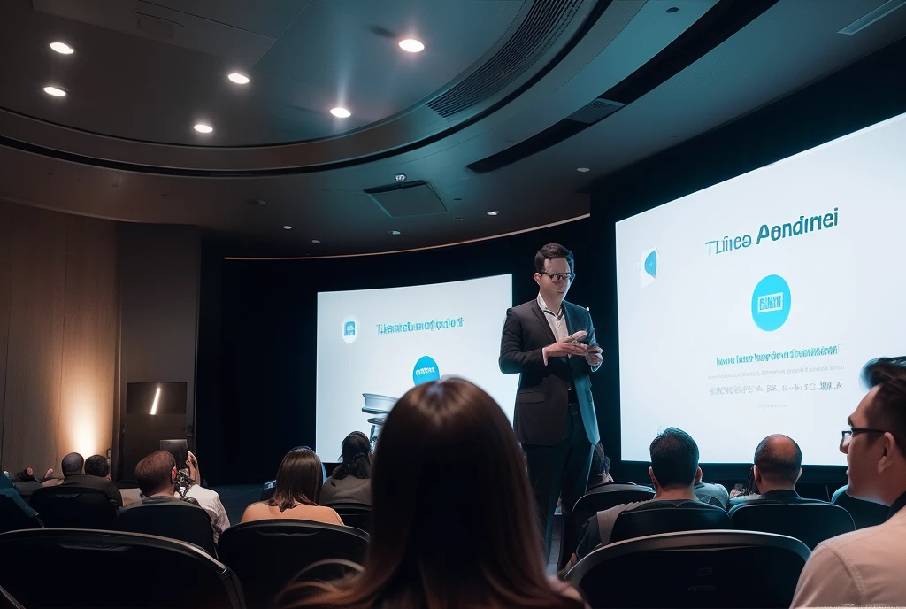 Presentation of the LAUNCH APP in a space audience with people