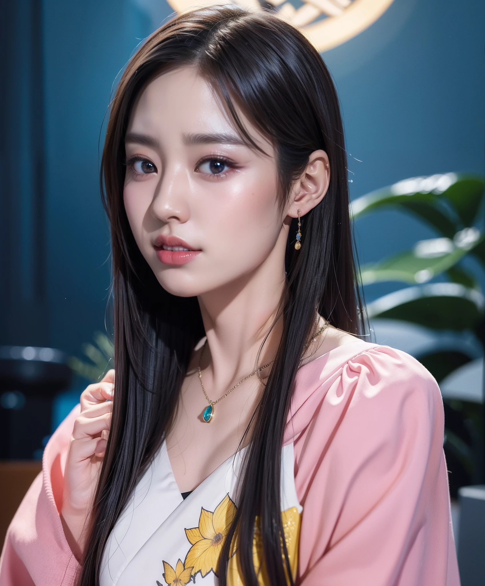 (8k, RAW photo:1.2), best quality, ultra high res,dramatic angle,(fluttered detailed color splashs), (illustration),(((1 girl))),(long hair),(rain:0.9), (头饰:1.4),少女身边有一座古宫,汉服,(重点),彩色水墨画,(泼彩),泼彩,(((colorful))),(素描:0.8) , Masterpiece, best quality, beautiful painted, highly detailed,(denoising:0.6),[splash ink],((ink refraction)), (beautiful detailed sky),moon,highly,detaild,(masterpiece, best quality, extremely detailed） CG unity 8k壁纸，杰作，最好的质量，超详细）