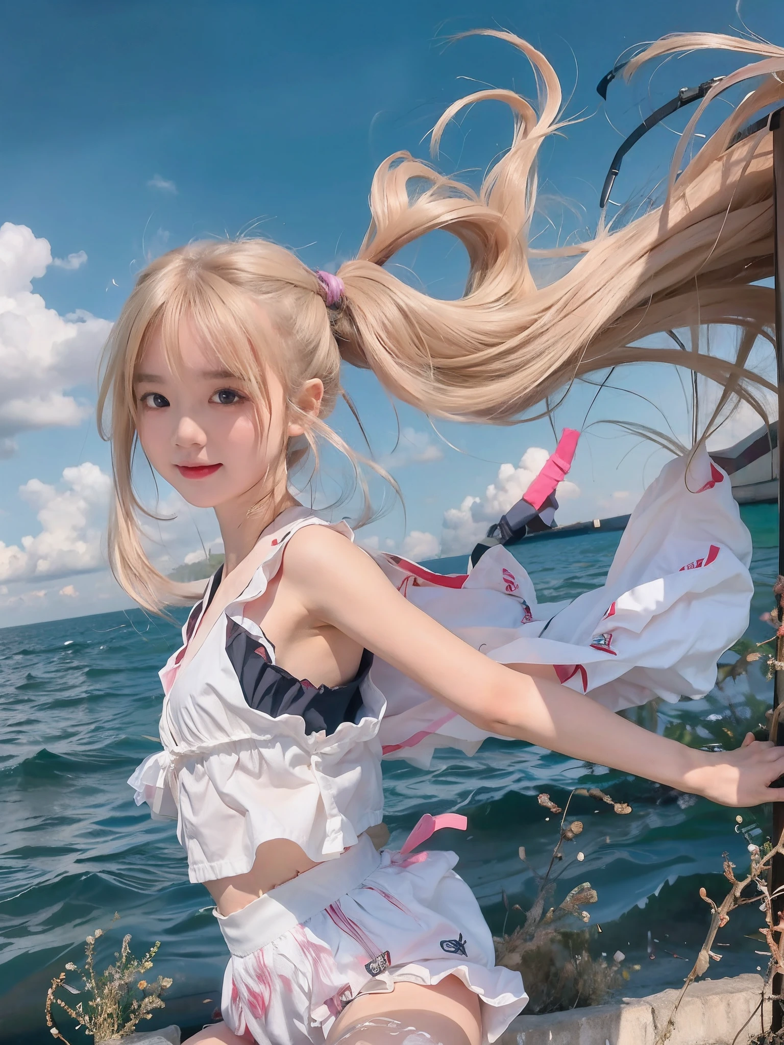 Best quality at best,tmasterpiece,超高分辨率,Textured skin,The is very detailed,awardwinning,high detal,(realisticlying:1.4),s girl,Juvenile,Clear eyes,looks into camera,Pupil correction,A detailed eye,Precise eye structure,Clear faces,Accurate hand structure,Accurate hands