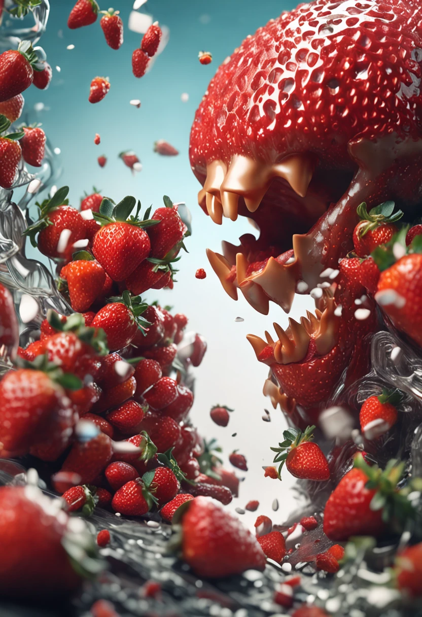 chocolate-covered strawberries, Miki Asai Macro photography, close-up, hyper detailed, trending on artstation, sharp focus, studio photo, intricate details, highly detailed, by greg rutkowski, trending on artstation, sharp focus, studio photo, intricate details, highly detailed, by greg rutkowski