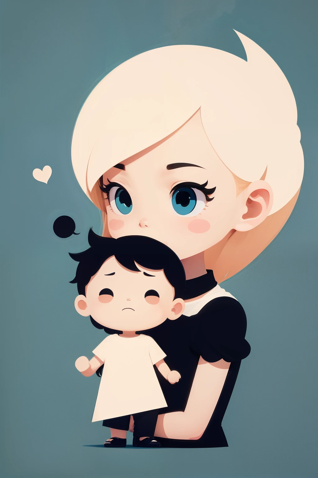 babysitter flyer background, minimalist, cartoon, simple, vector graphic, detailed
