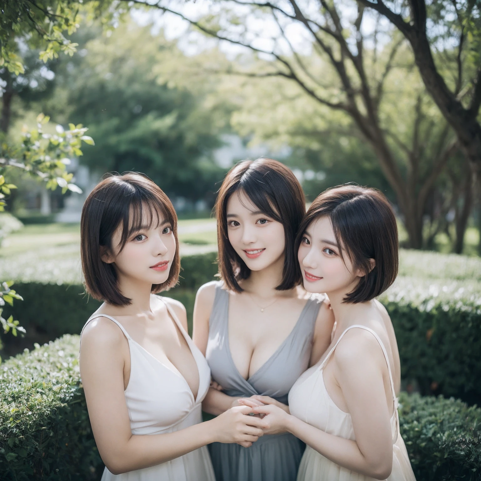 ((layered haircuts、Colossal tits:1.2)),(8K,highest quality),full body shot shot,Watching from a distance,Distant shots,hilltop,scenic view,There are flowers,Sweet girl slip dress,Full body photography:1.9,conservativelydressed,No cleavage, Android, adolable, ssmile, Thin face, short detailed hair, 32K, tmasterpiece, Best picture quality,超A high resolution,Perfect hands,Looking_at_peeping at the viewer,