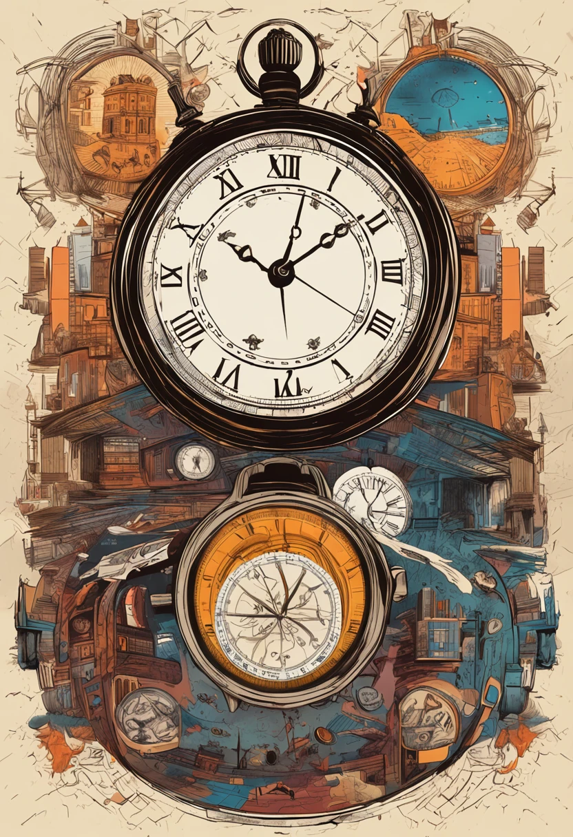 Arafed image of a watch with a tardist and a tardist, Tema Viagem no Tempo, ancient mystic time lord, Viaje no Tempo, viajantes do tempo, Viagem no tempo, viajante do tempo, Viagem no Tempo, Time travel machine, time does not exist anymore, urdidura do tempo, Beeple e Jean Giraud, Background time vortex, time machine
