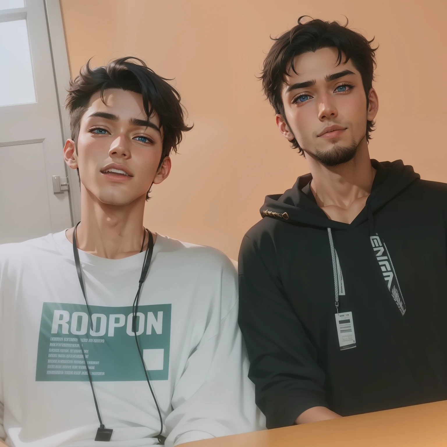 Anime duo boys ,handsome boys, more detailed eyes