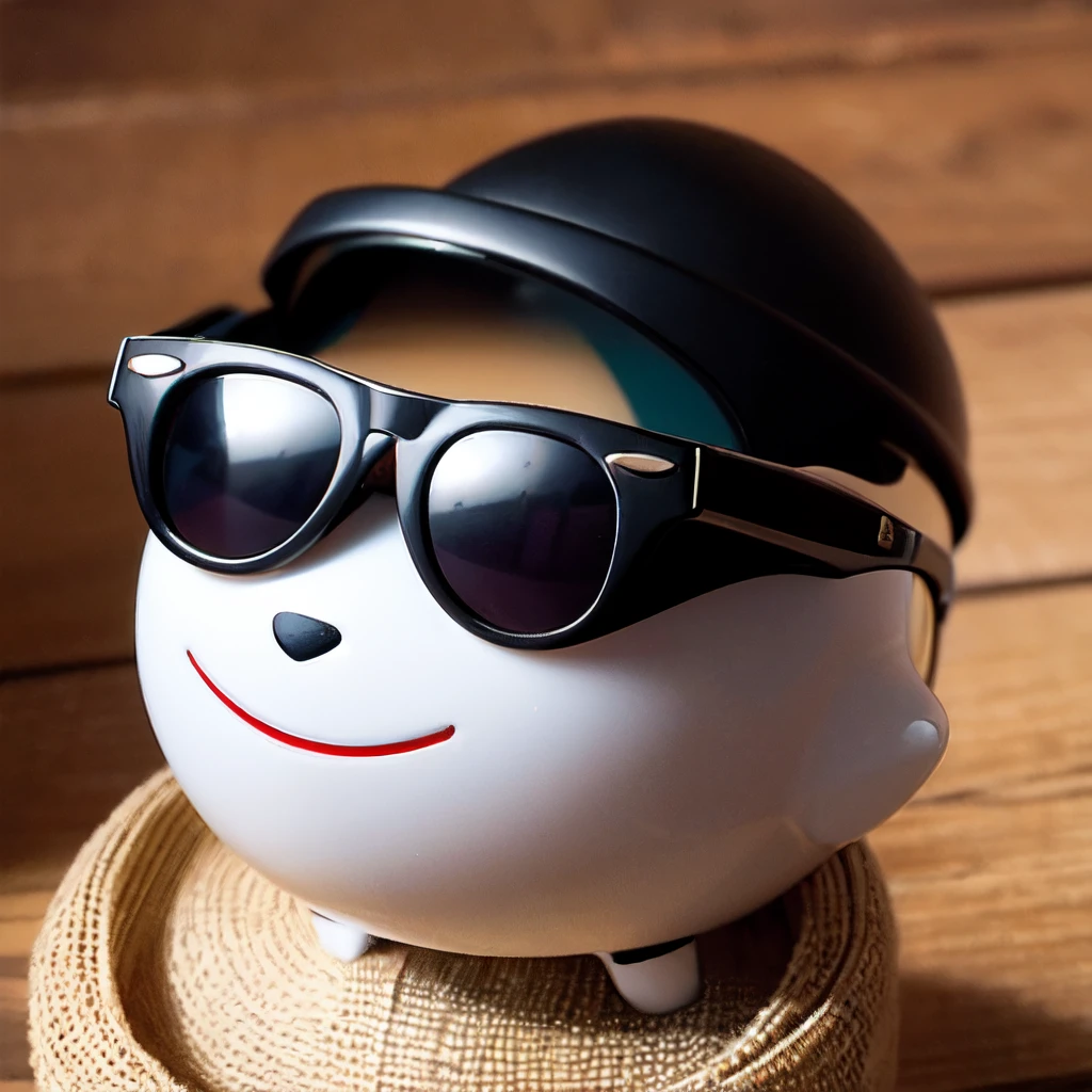 30's man、(masterpiece、top-quality:1.2)、超A high resolution、(Photorealsitic:1.4)、Intelligent、cordial、Energetic、jolly、Created、Lunette de soleil、A smile、Face enlargement、only face、Blind with sunglasses、A little to the left、whole head、Bery short hair、A dark-haired、ember、man、Black sunglasses、Male one、