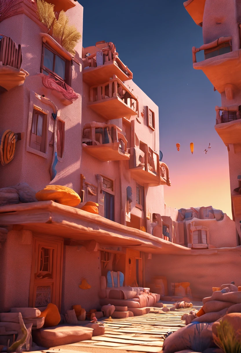 Four-bed male dormitory，Bunk sand sculpture animation。
