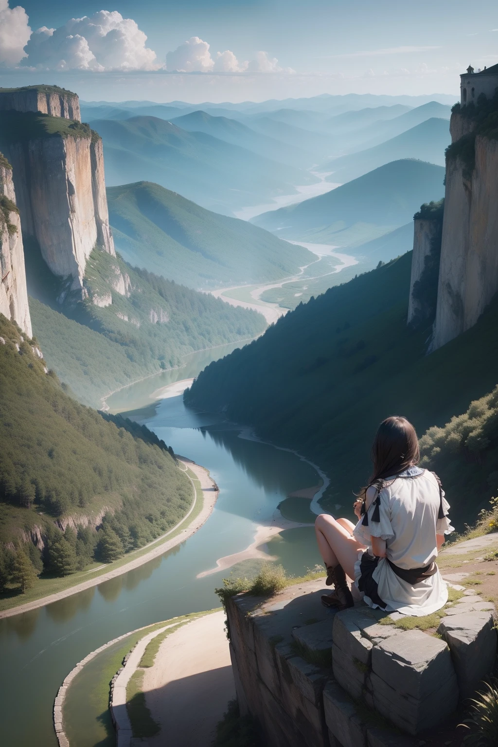 High hills,flowingwater,scenecy,The beautiful,perfect pubic,Excellent,Master