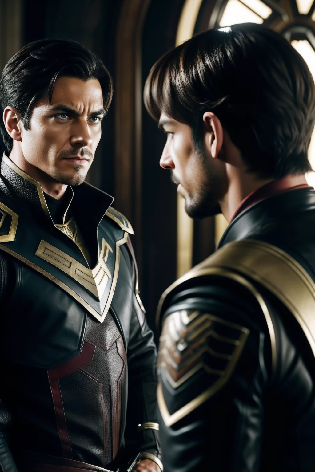 Tony-"Your son has odd-colored eyes, reminds me of my Alpha's. He is the only person I know with Amber eyes besides his father," 
Jenny-he says. "Who is your Alpha?" I ask, pretending I don't know.
Tony-"Valen the Blood Alpha," 
Jenny-he says, his eyes darting to mine in the mirror again,  gauging my reaction to his words. I feel excitement bubble in me, knowing I am correct in who he is. "He will be fine with you bringing a rogue in the territory?" I ask him. 
Tony-"He won't be there, and I will speak with him tomorrow,"