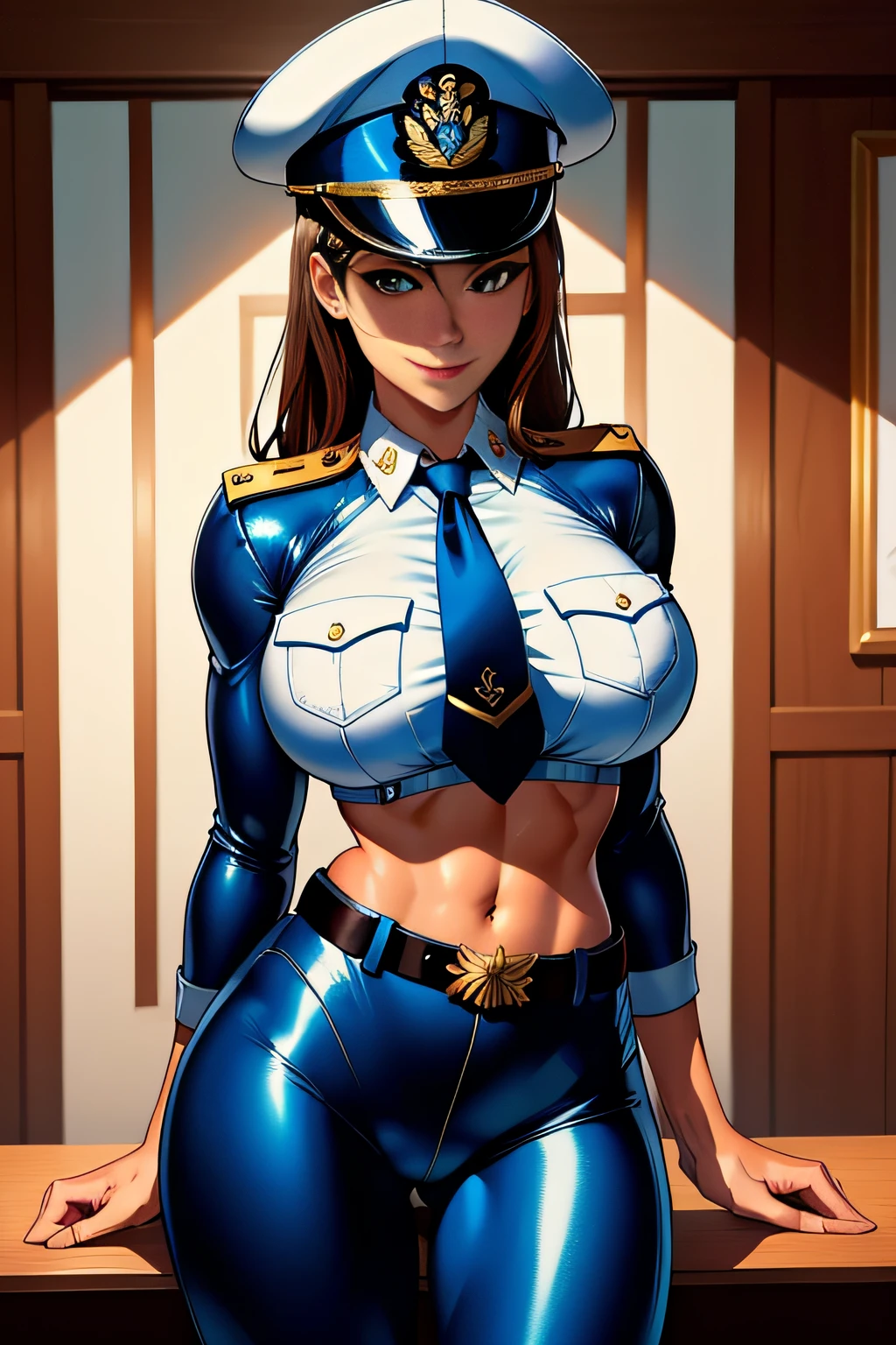 {{{nsfw:1.5}}},{{{bare breasts:1.5}}},{{{selfie:1.5}}},(masterpiece:1.3), (disorganized:1.3), (highest quality:1.3),(perfect anatomy),detailed face,Steam punk, victorian era,Hong kong,horizontal angle,hands,((looking at viewer)), (Super detailed:1.3),(best shadow:0.7), solo,1 middle aged woman,saggy small breast,(treated hair), pixie cut,fine eyes, beautiful eyes, 1 middle aged woman, ((saggy small breast)),naval officer,alone, standing, crystal earrings,closed_mouth, arm_behind_return, (naval uniform,pencil skirt,tie), rest outdoors, intimidating pose,cowboy shot