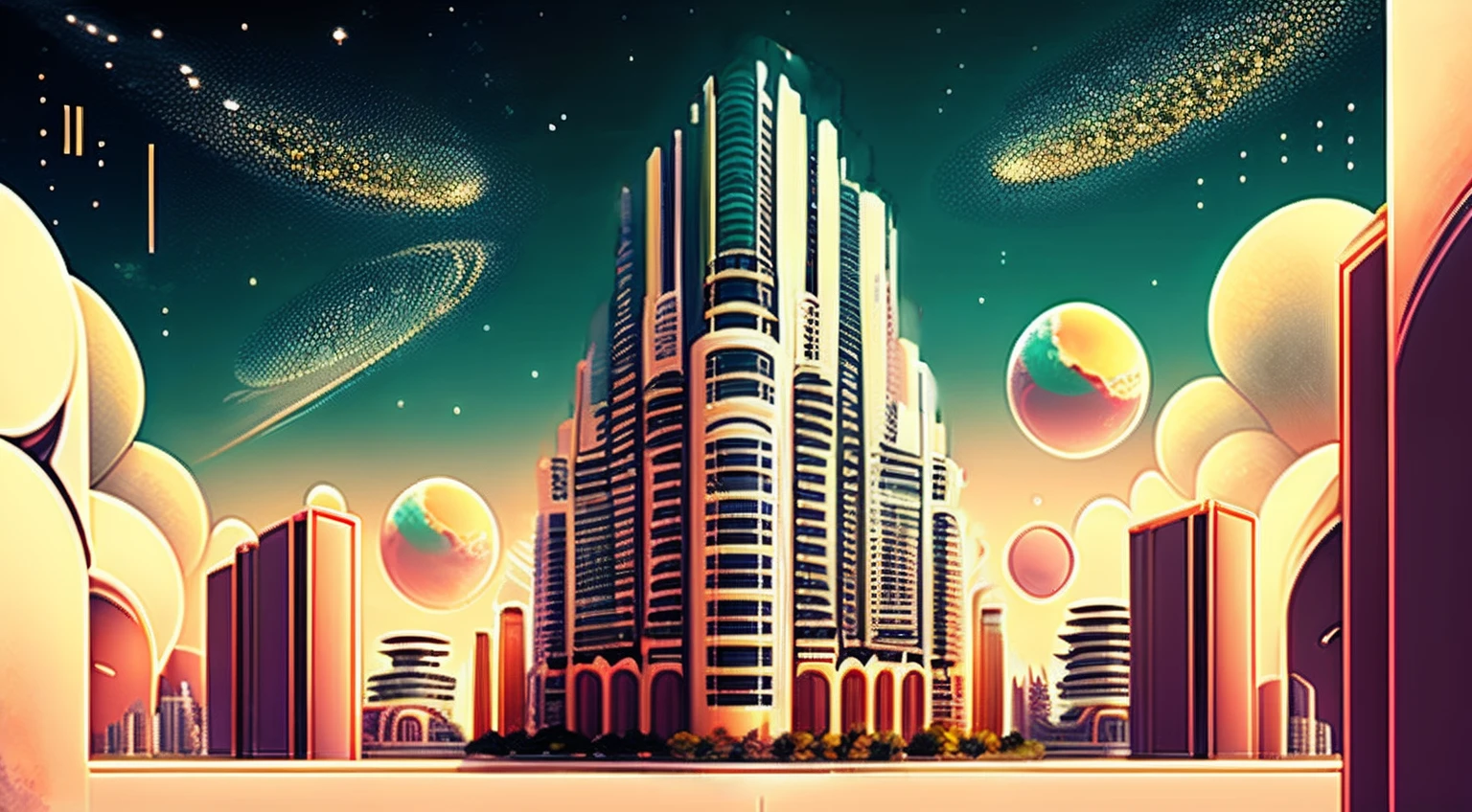 Skyscrapers of the super future、Europe