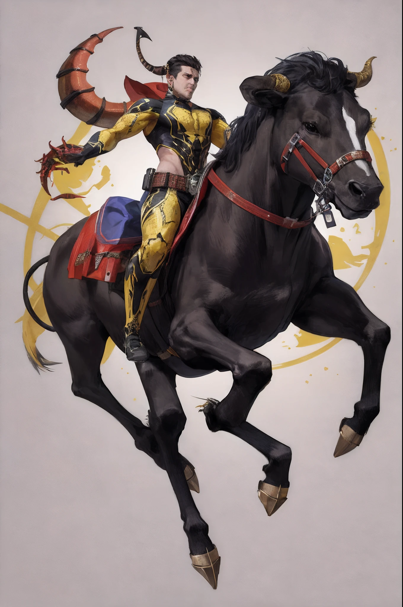 Scorpion, traced in the body of a bull as follows, so that it is not visible at first glance