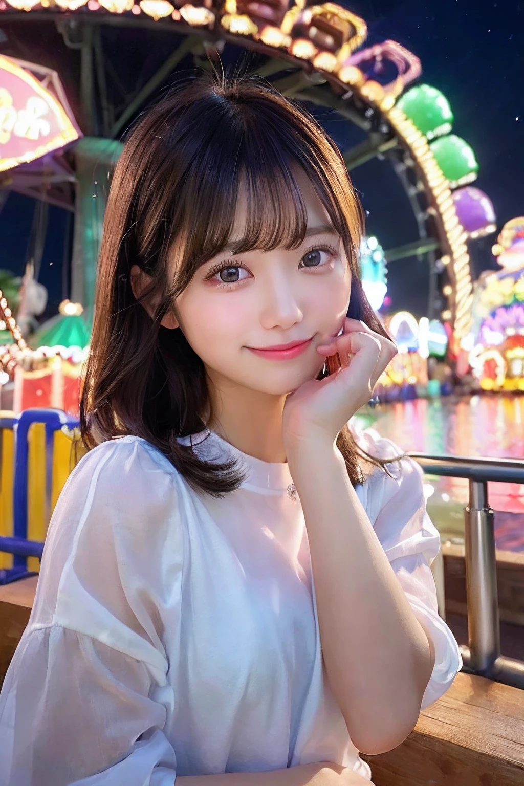 (Beautiful 14 year old Japan woman), Cute Face, (Deeply chiseled face:0.7), (freckles:0.6), Healthy white skin, shy, (Embarrassed face), (Sparkling eyes), Nipples that are wet from the rain and can be seen through、