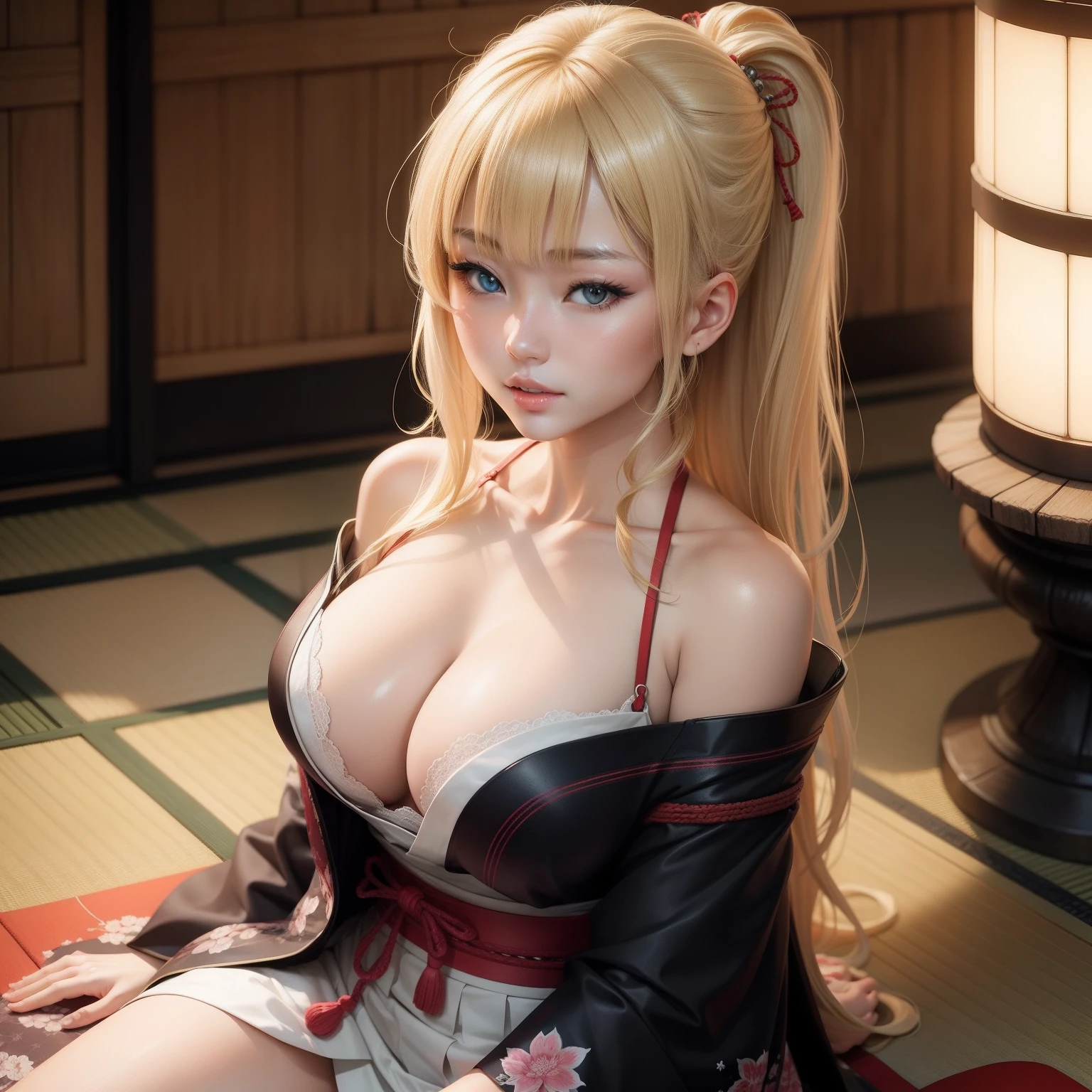 Japan blonde beauty