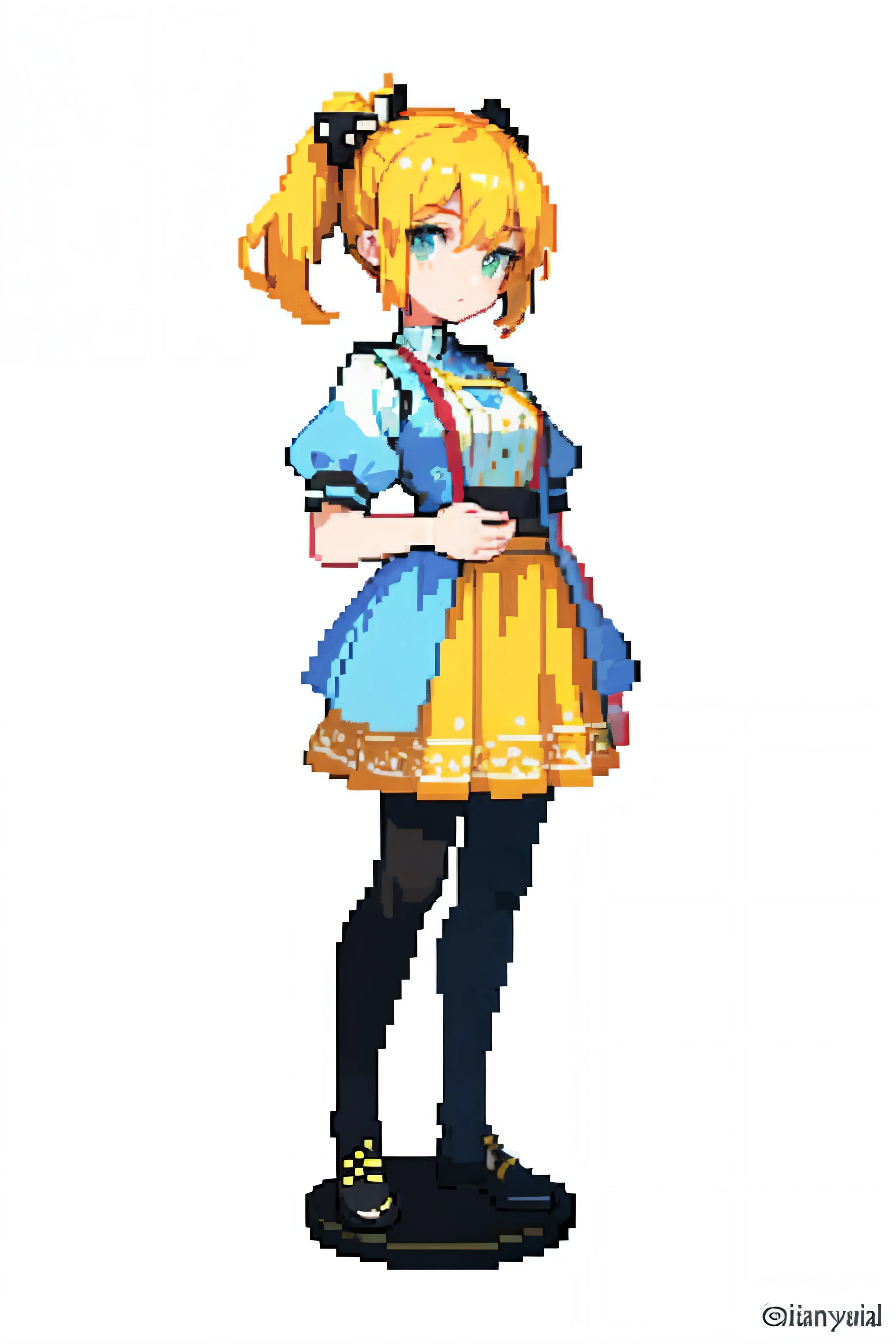 (masterpiece, top quality, best quality), pixel,pixel art,1girl,full body