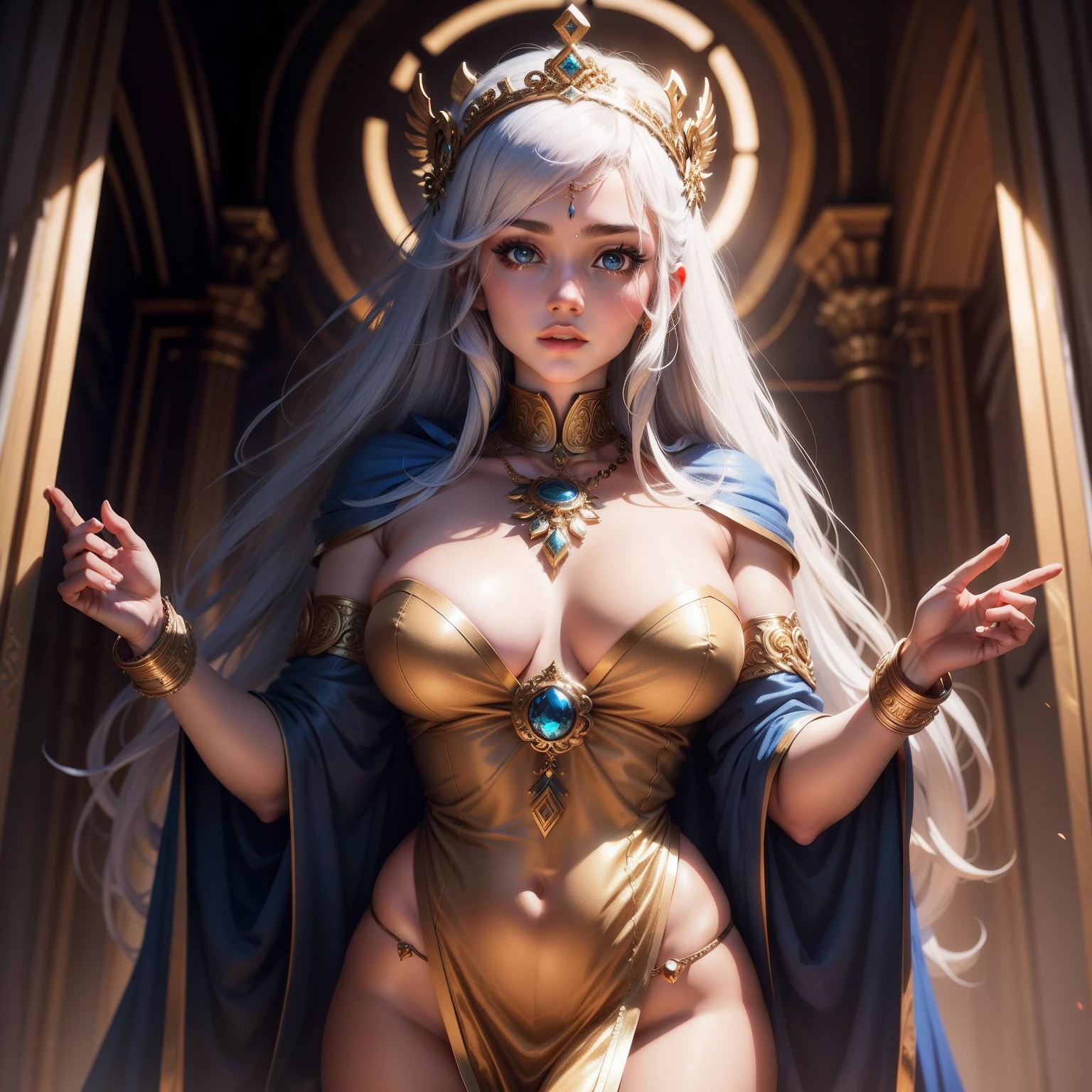 Goddess in costume