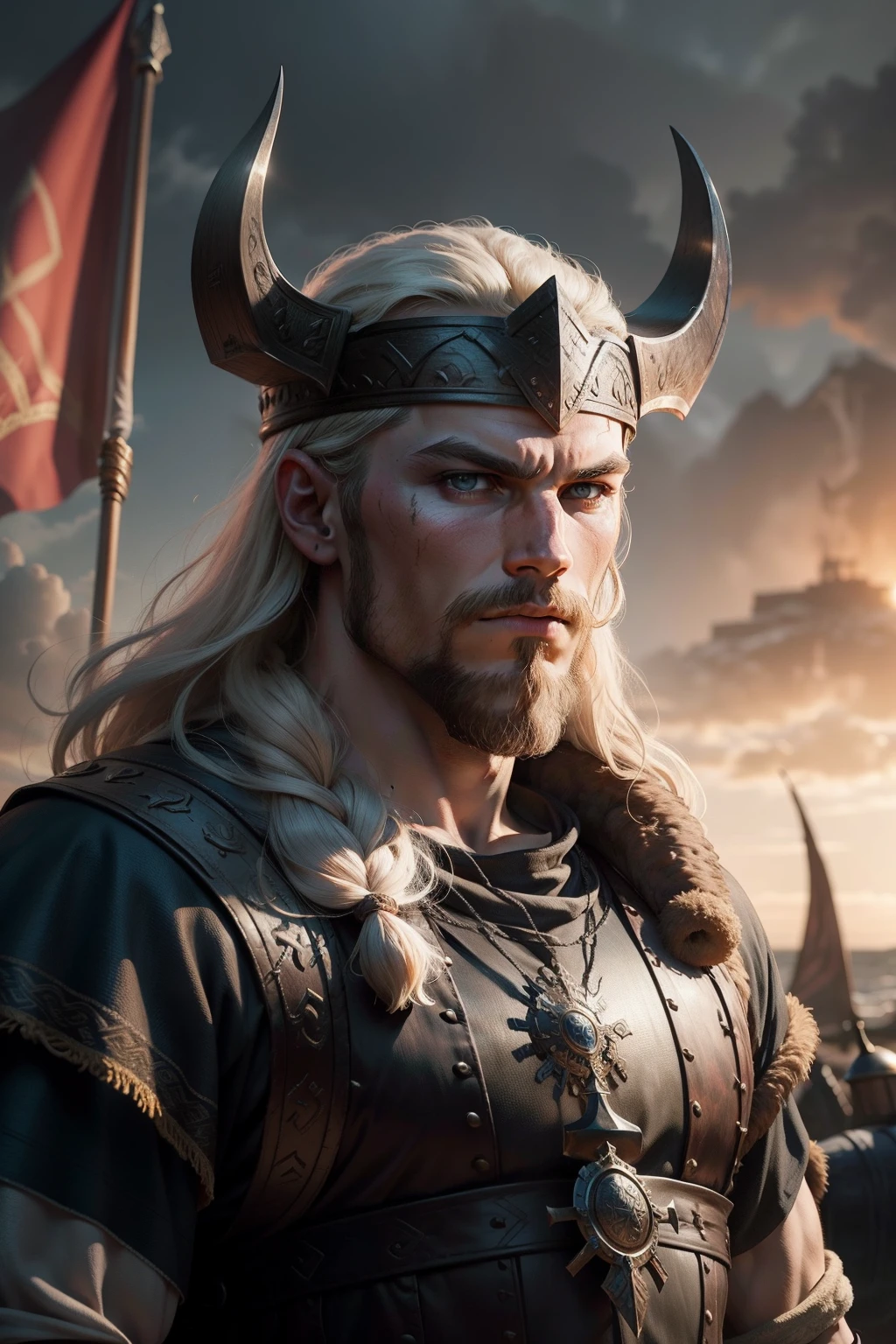 Rognar Lotbruk from the series "Vikings"