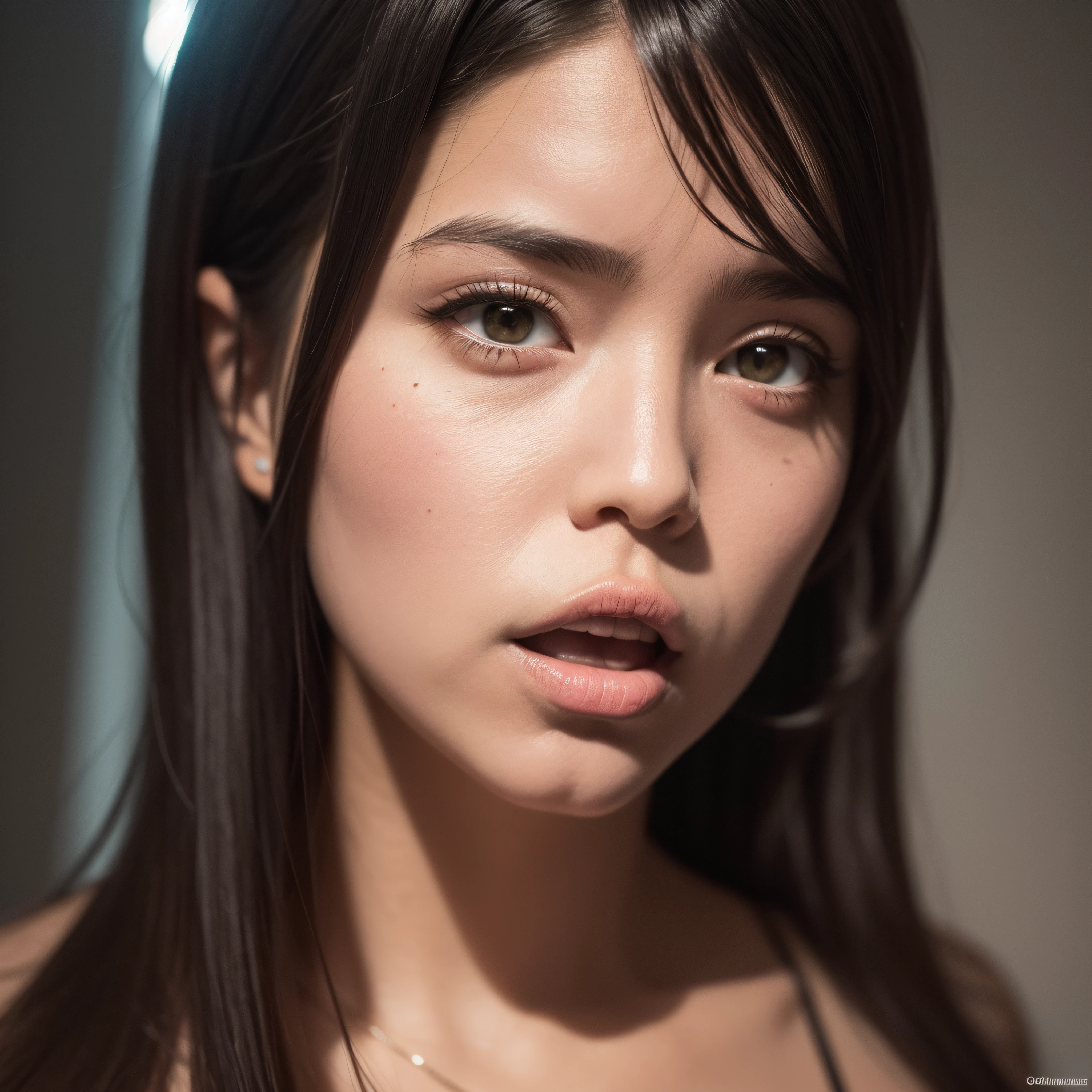 (extremadamente detallado, obra maestra, La mejor calidad), Estilo oscuro, intense illumination, mujer abrazando un monstruo grande, face. lingirie. Luz de caravaggio