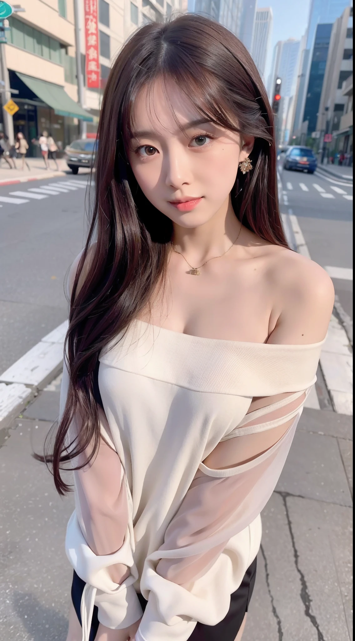 mix4, 20d, solo, long_hair, shirt, dress, high_heels, full_body, look_at_viewer, (8k, RAW photo, best quality, mastery:1.2), (realistic, photo-realistic:1.37), professional lighting, photon mapping, 光能传输,基于物理的渲染,