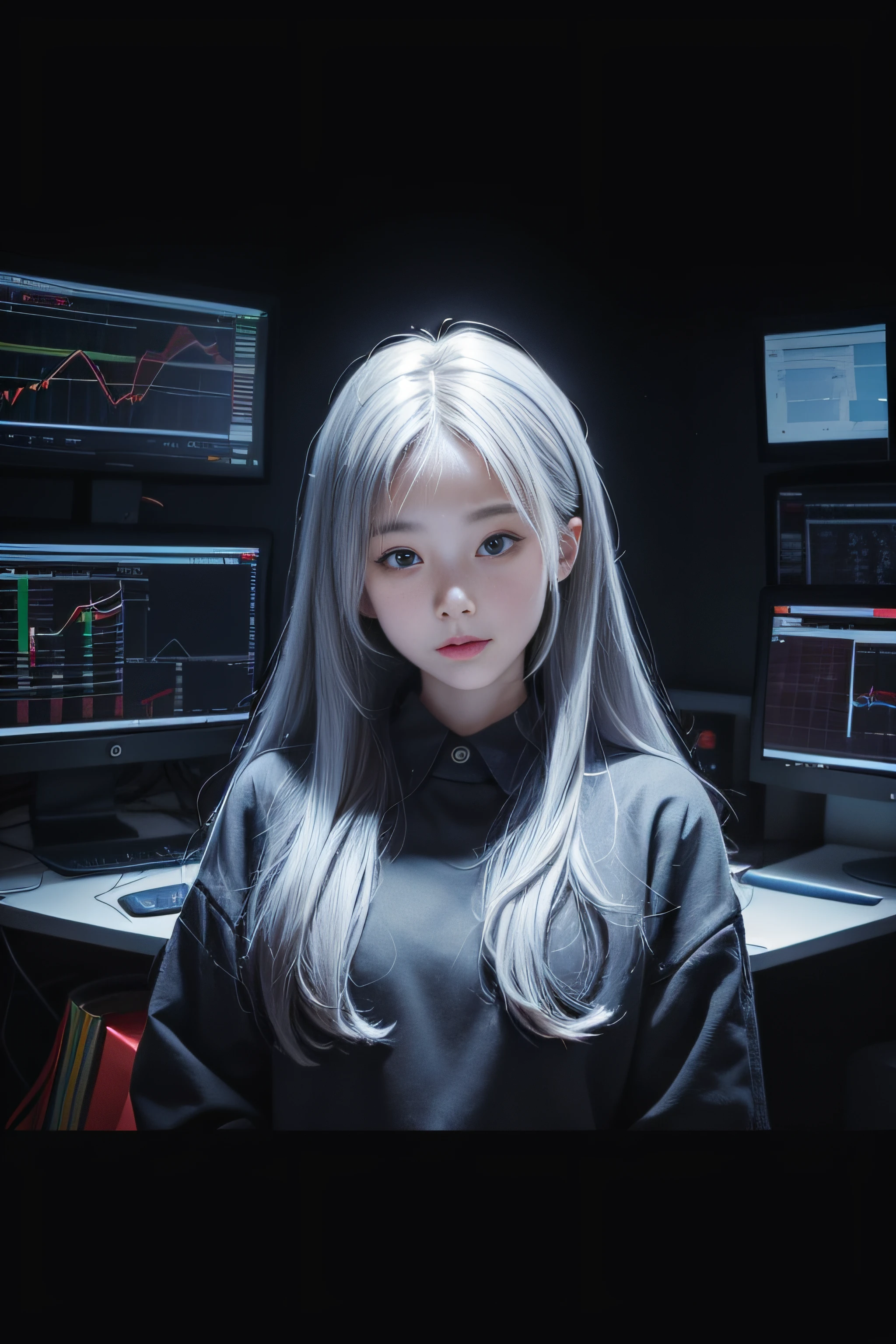 Cryptocurrency Trading、illustratio、Cool、hiquality、pureerosface_v1:0.8