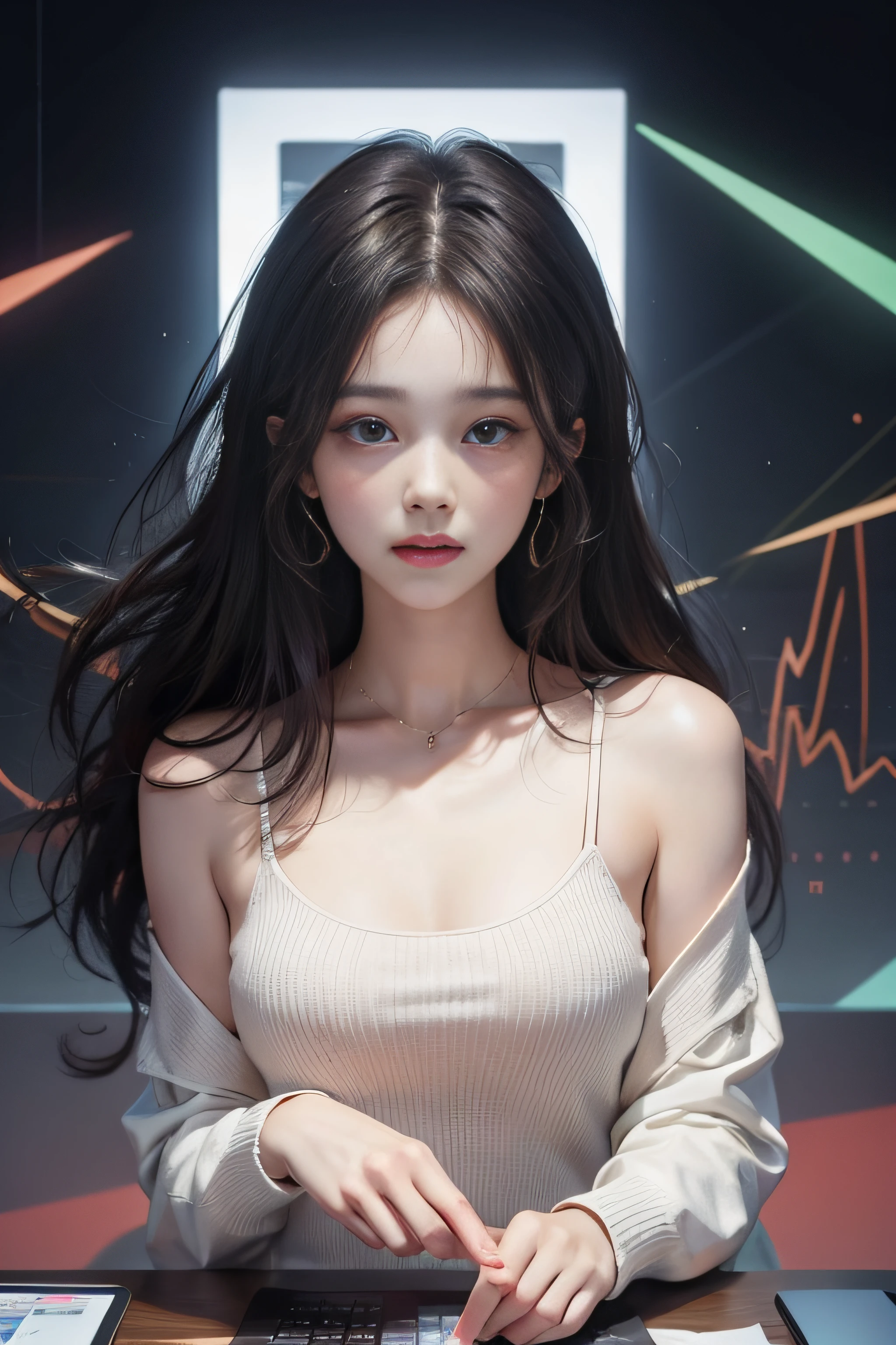 Cryptocurrency Trading、illustratio、Cool、hiquality、pureerosface_v1:0.8
