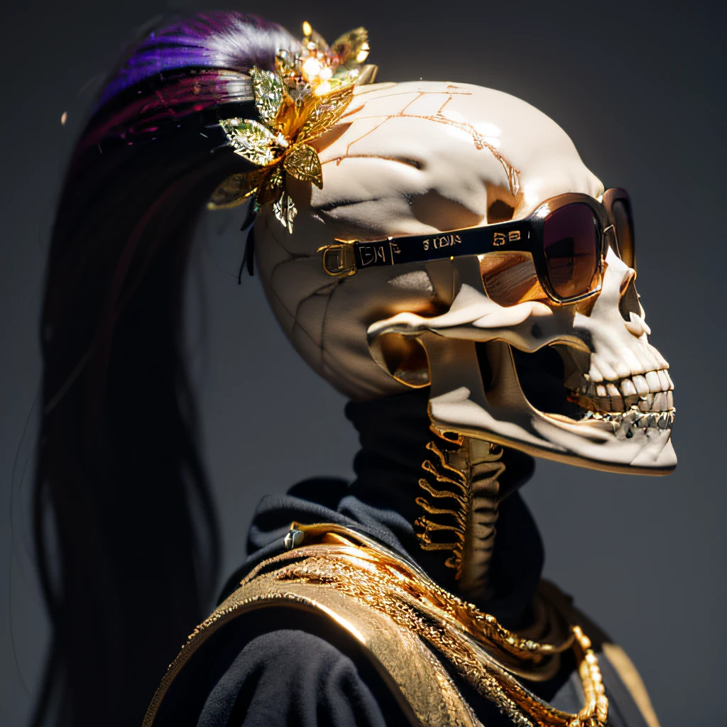 fechar-se, era vitoriana, skull mask, cinematografia, handmade, elegante, meticuloso, magnifica, maximum details, extremely hyperaesthetic, intricadamente detalhado, muito ouro, diamante, Ruby and pearls, cinematic light and black background
