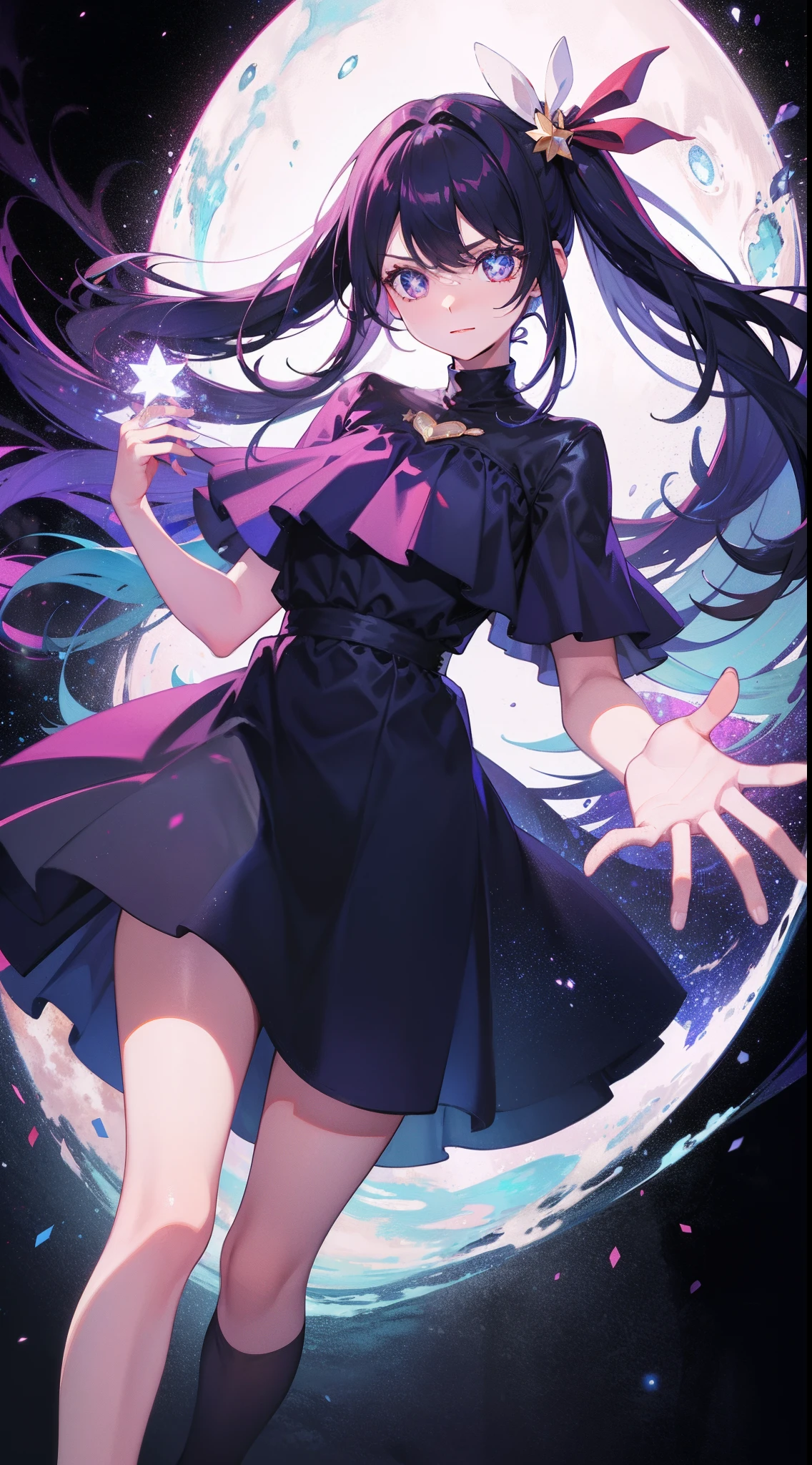Star Eyes,A half body,shift dresses