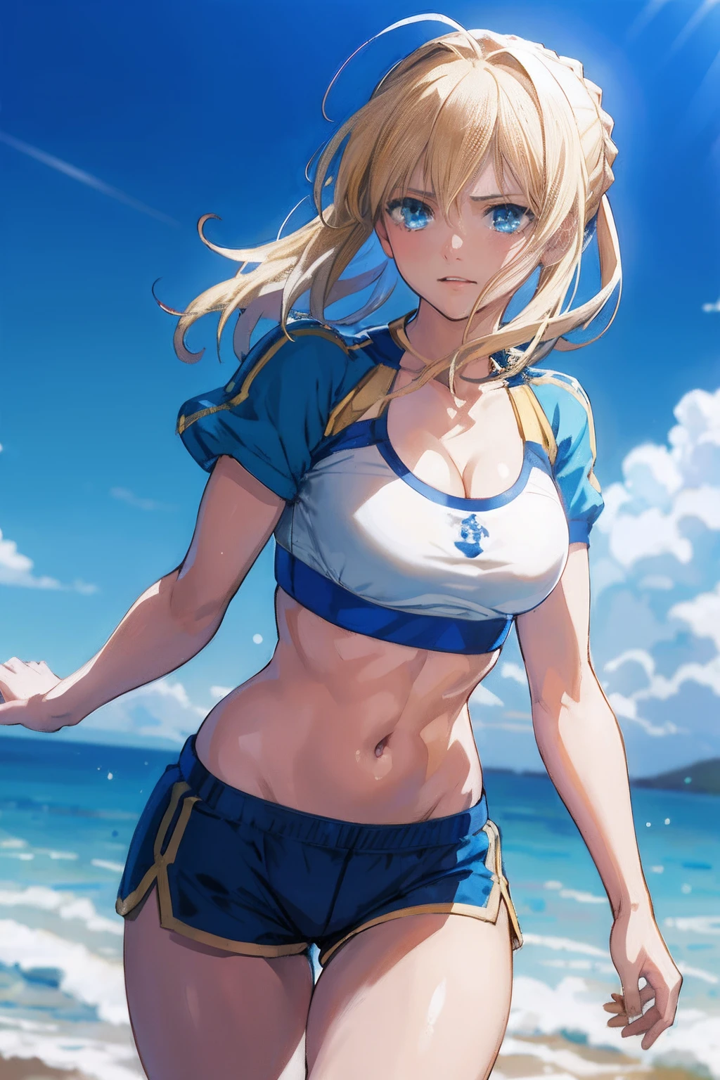 ((masterpiece)),(best quality:1.4),(realistic),(1girl),artoria pendragon \(fate\) ,(beautiful eyes),(a melancholy expression that stirs affection)