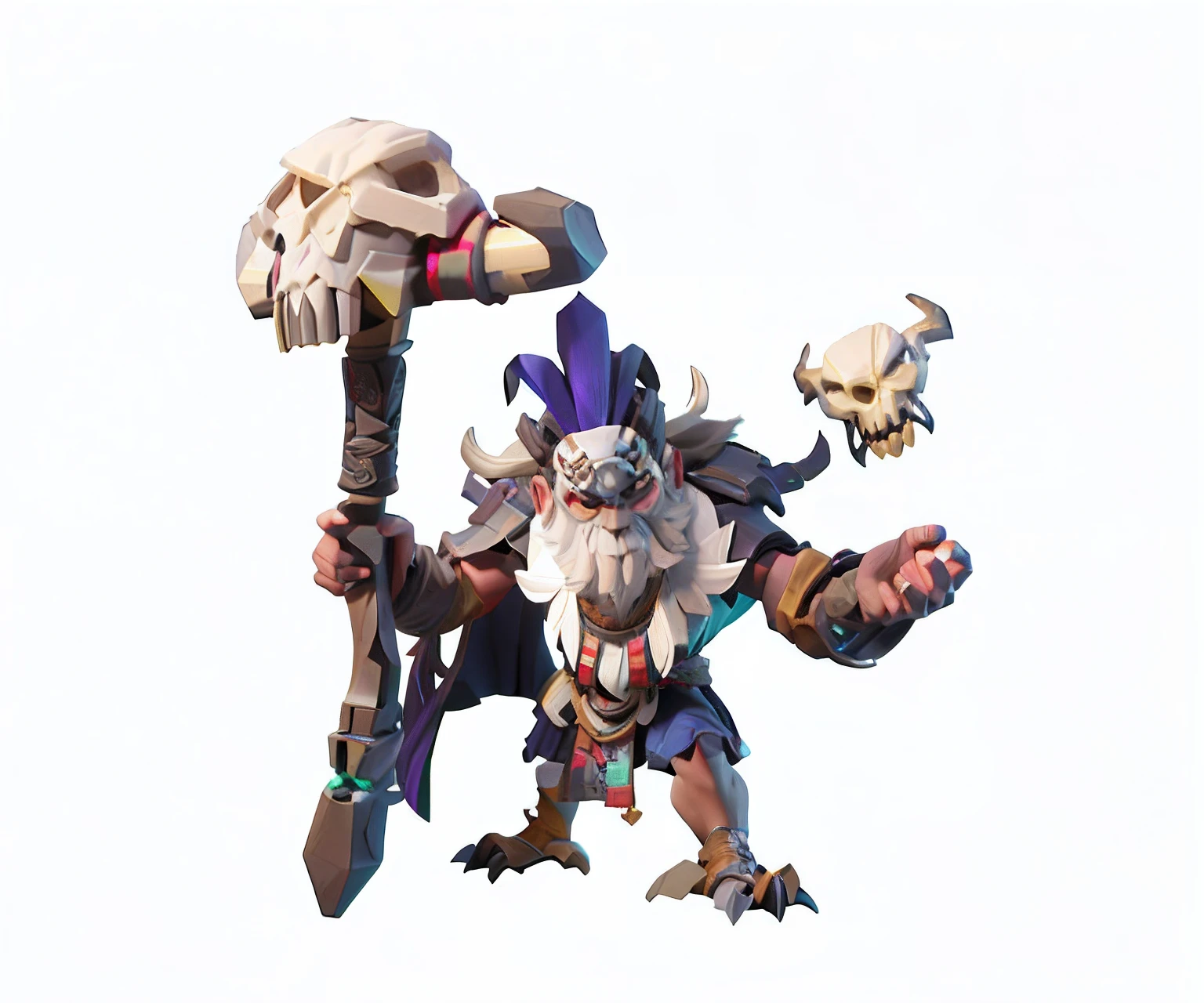Hold a skull staff,Vulture facing the camera,Vulture anthropomorphism,Overwatch Heroes,league of legends style art,Stylized 3D rendering
Lovely 3 D rendering,3 d render official art,Stylized anime,
Anime style 3D muscle character,Ultra-realistic shaman,Polycount
Contest winner,Render a cute 3D shaman with dramatic effects,
dynamic angle,