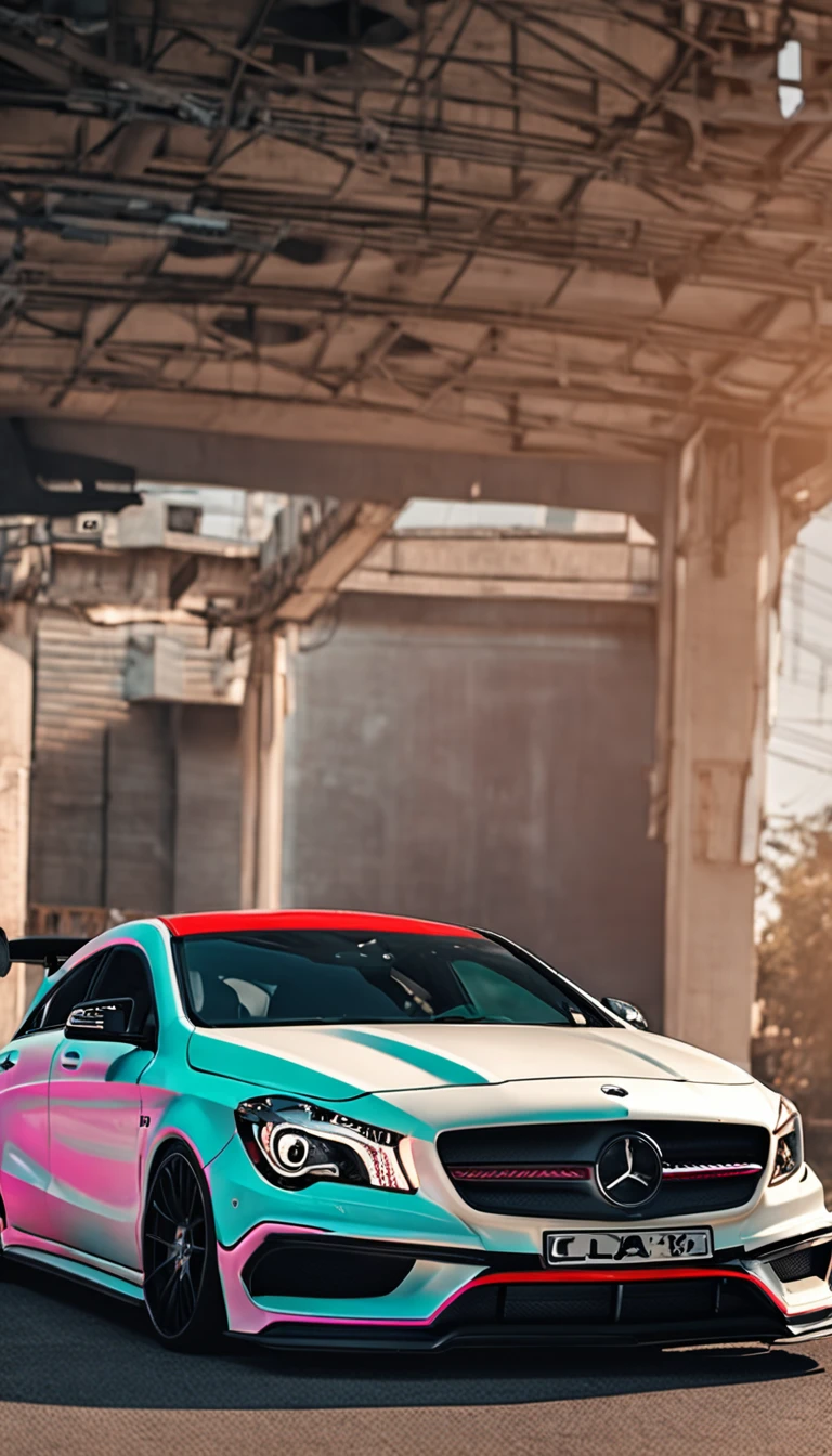 CLA 45 AMG,With carbon fiber hood and body kit