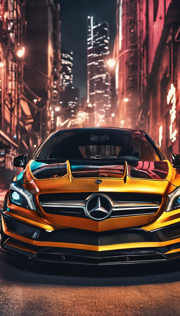 CLA 45 AMG,With carbon fiber hood and body kit