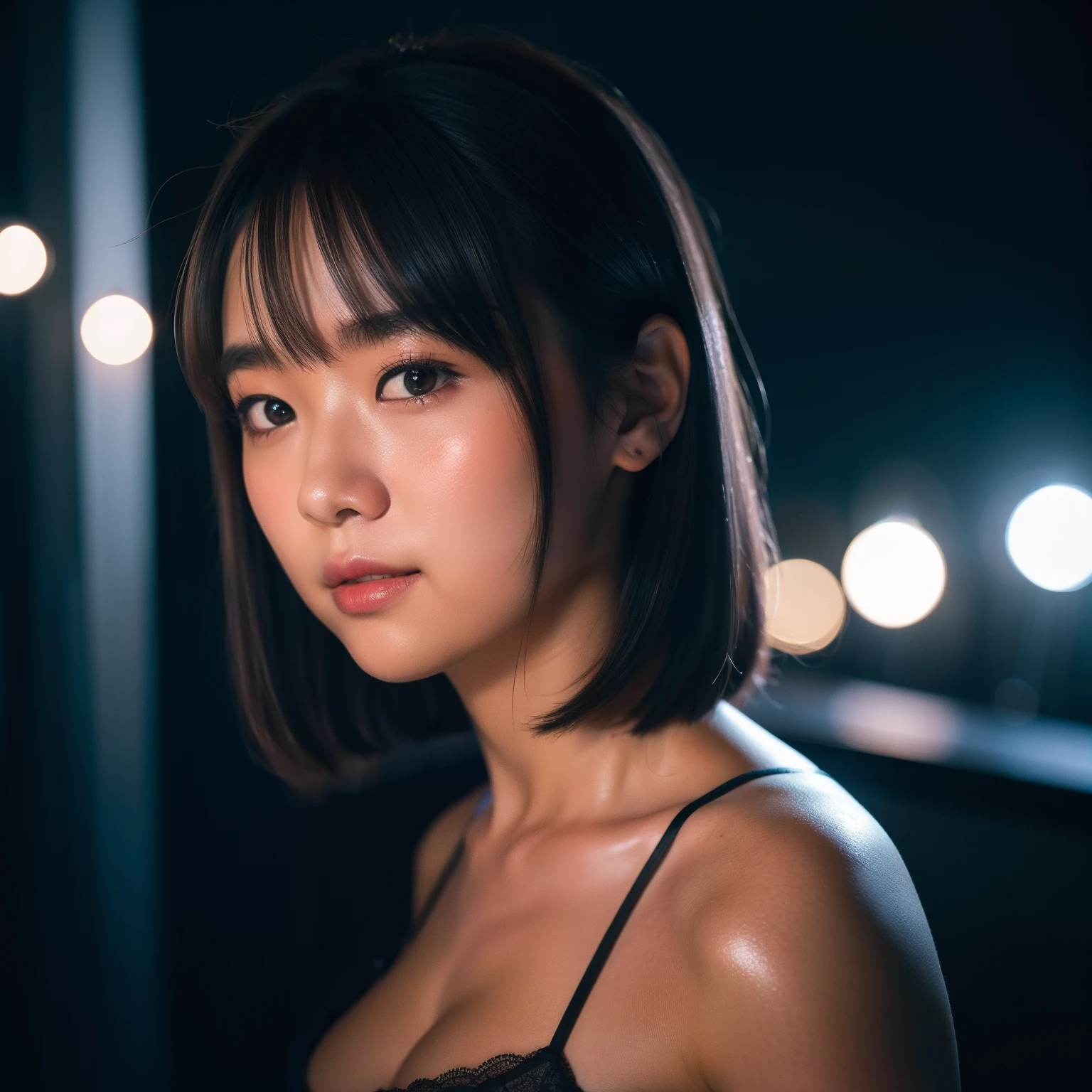 Gravure photography、during night