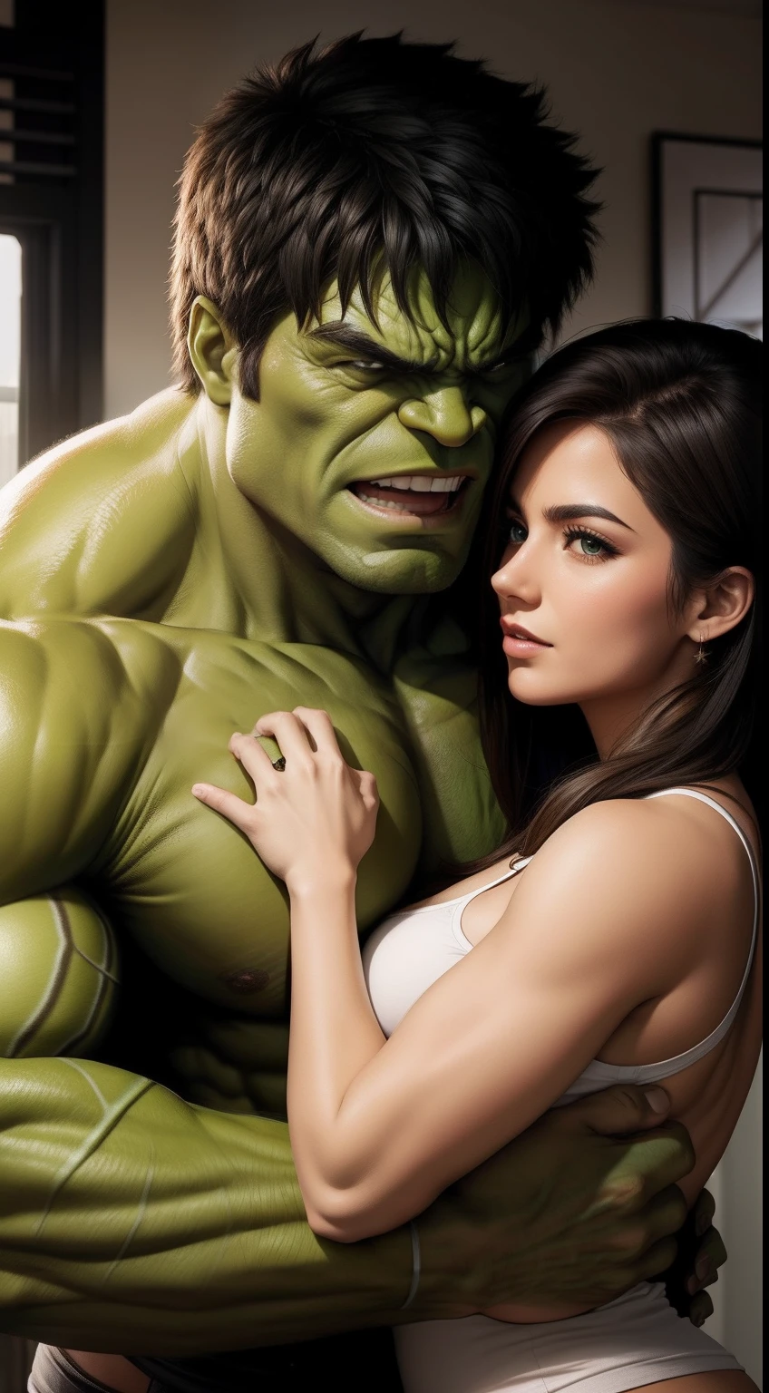 Hulk with girlfriend