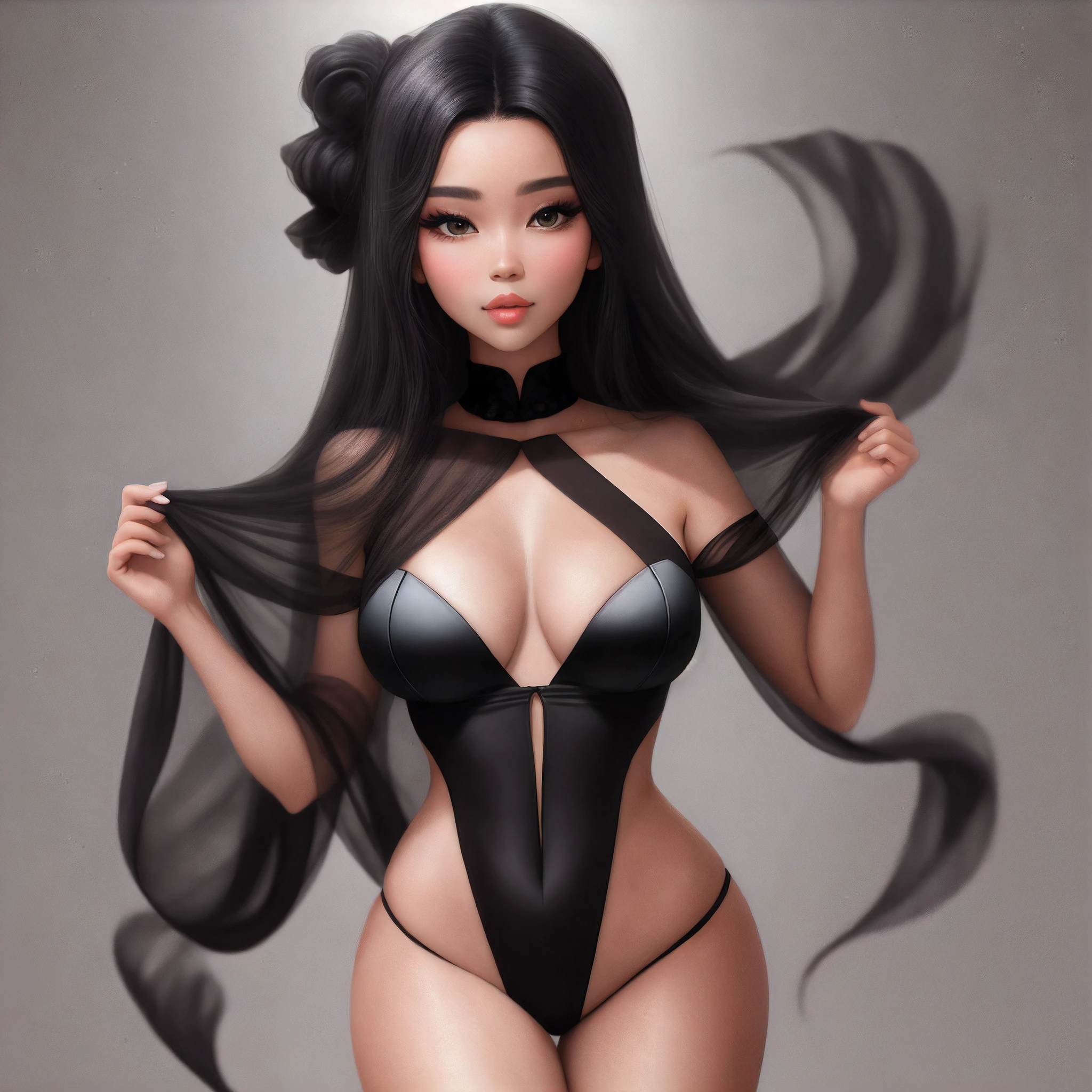 Black silk beauty sexy