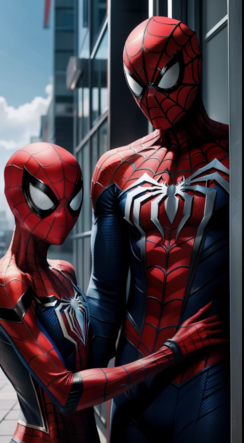 Spiderman with girlfriend