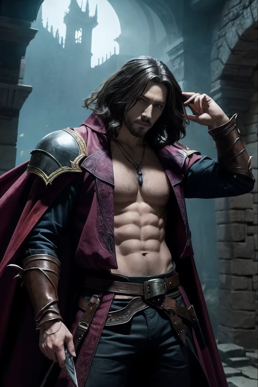 Castlevania Lord of the shadows hyper realistic super detailed Dynamic poses