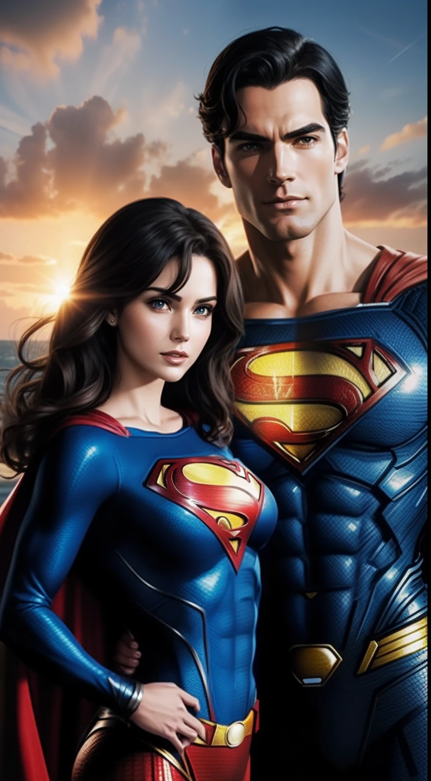 Superman with girlfriend