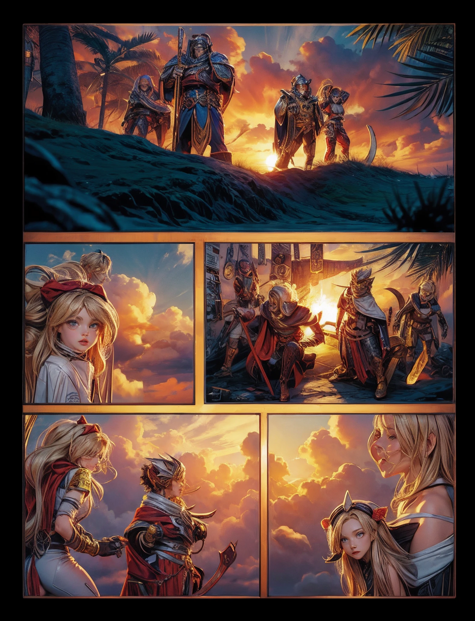 Full color comic page