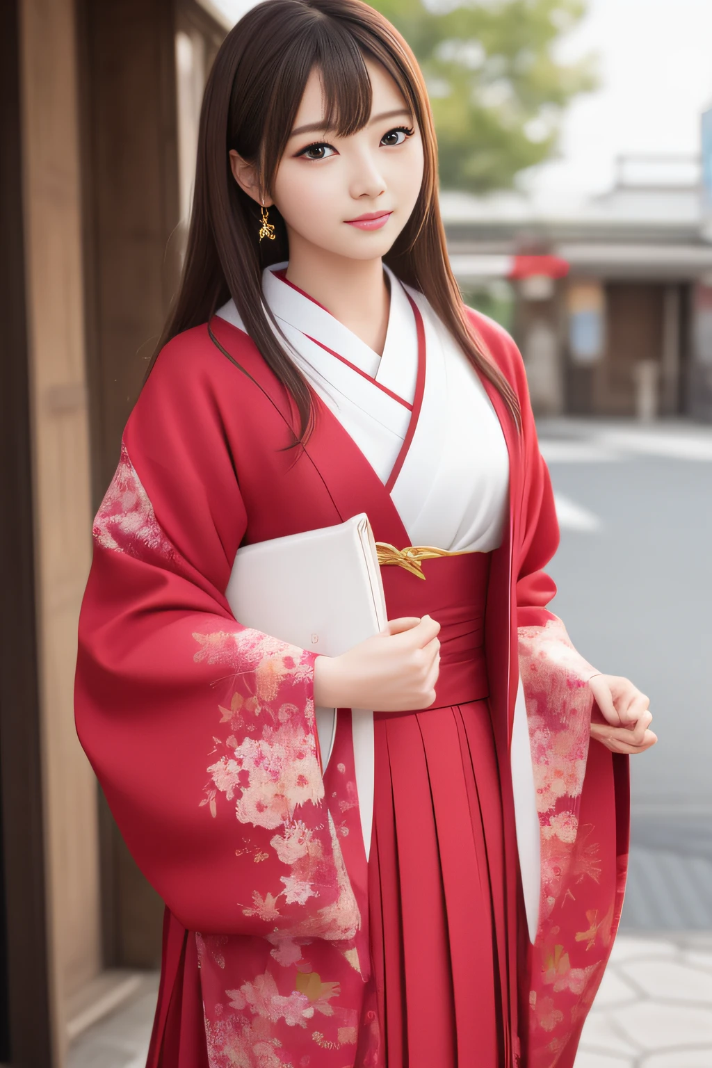 High quality、masutepiece、超A high resolution、(Photorealistic:1.4)、Akita Bijin、Fair skin、japanes、colourful clothes、skirt by the、doress、pumps、(Thin eyebrows:0.2)、(thin lipss:0.8)、(small nose:0.8)、Appearance without makeup、walk、cowboy  shot、(the perfect body:1.2)、(small nipple:0.7)、Akita City、By Michelangelo、ulzzang -6500-v1.1