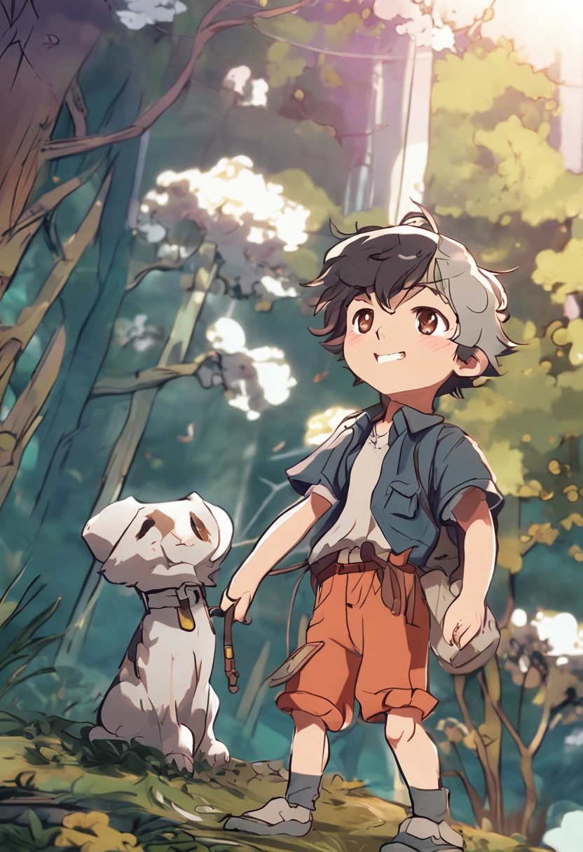 A young handsome boy character in anime