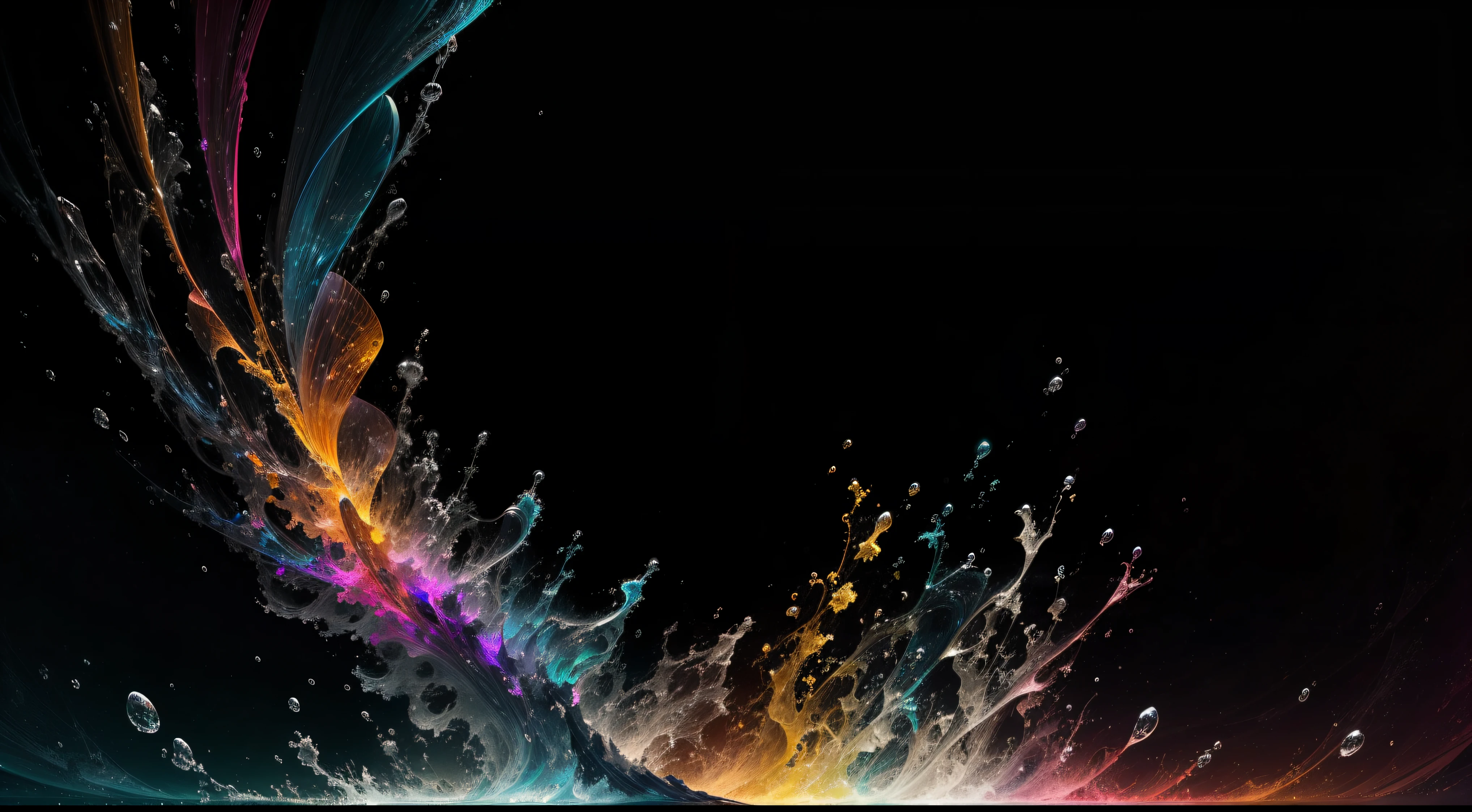 Crea una fascinante obra de arte abstracta con un enfoque en la fluidez y el movimiento. Utilice una paleta de colores rica y diversa, Blend tones seamlessly to evoke a sense of continuous movement. Explore the interplay between softness, Suave, Sharp shapes, Dynamic edges. Deja que los colores sangren y se mezclen, giving the impression of swirling currents or energetic vibrations. Incorporar elementos de la naturaleza, like gentle curves that resemble ocean waves, Vibrant bursts reminiscent of blooming flowers, or power lines that resemble gusts of wind. He fuses these natural motifs with abstract forms to create a harmonious and captivating composition.... Embrace the idea of serendipity and spontaneity while allowing colors and shapes to take shape organically. Anima a la obra de arte a desarrollarse como un viaje, invitar al espectador a explorar e interpretar las profundidades del paisaje abstracto. This work of art should inspire a sense of wonder and fascination.., Atraer a los espectadores a su fascinante mundo de colores y formas. The blend of abstraction and nature will transport observers to a realm of imagination and excitement...., leaving a lasting impression of beauty and creativity.