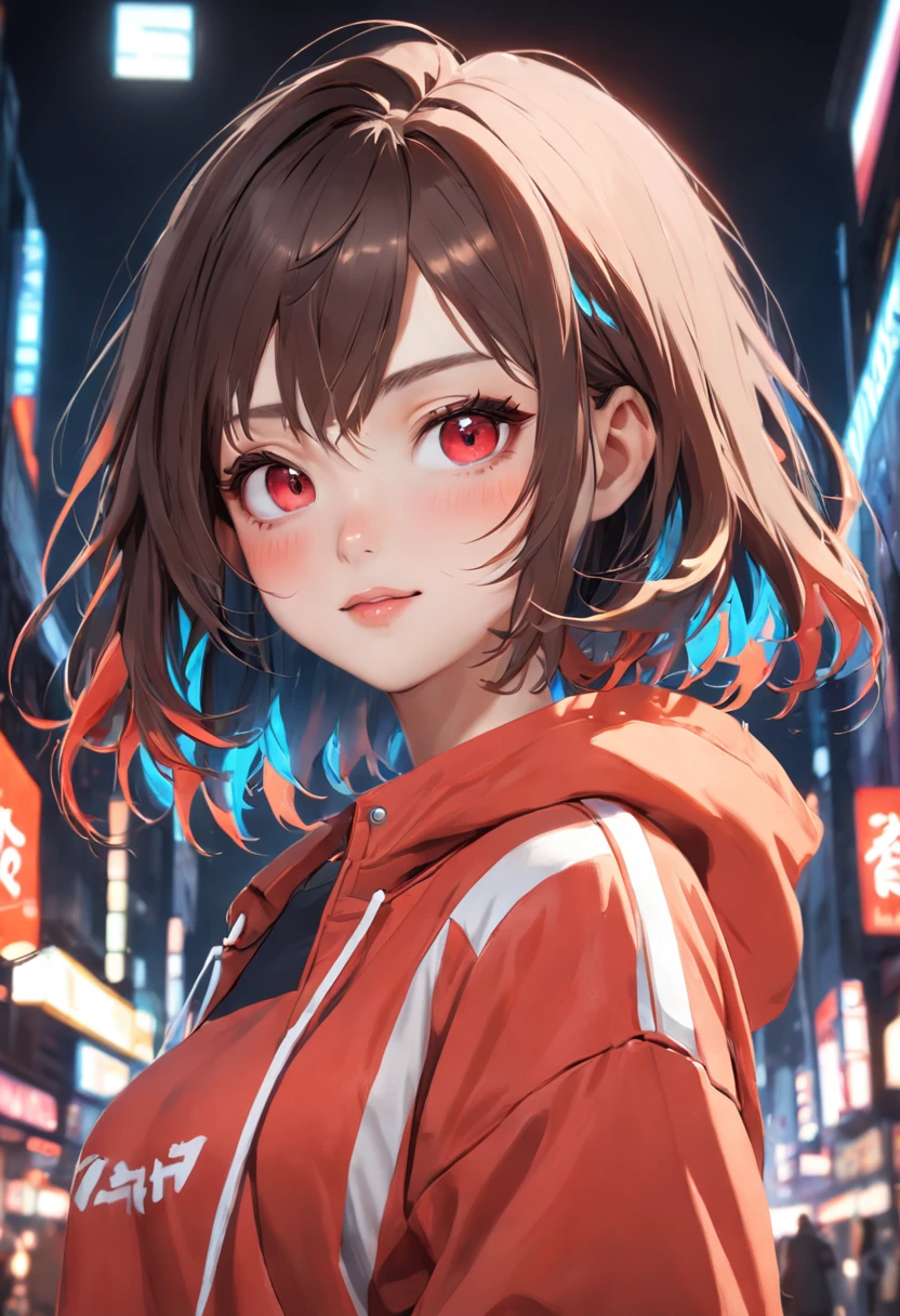 1 girl, beautiful Korean girl, (Cute Loose Bob hair), (wearing a cropped tiger hoodie, capri sweatpants:1. 5), (hands in pockets:1. 5), (red lips:1. 3), (small breasts:1. 3), (toned stomach:1. 3), (eyelashes:1. 2), (aegyo sal:1. 2), (detailed face), immersive background, volumetric haze, global illumination, (flowing hair), (bright smile), natural lighting, ((beautiful detailed eyes, symmetrical eyes), (photorealism:1. 5), (photorealistic:1. 4), (8k, RAW photo, masterpiece), High detail RAW color photo, realistic, (highest quality), (best shadow), (best illustration), ultra high resolution, highly detailed CG unified 8K wallpapers, physics-based rendering, realistic, realism, high contrast, hyperrealism, f1. 6 lens, rich colors, hyper-realistic lifelike texture, cinestill 800)