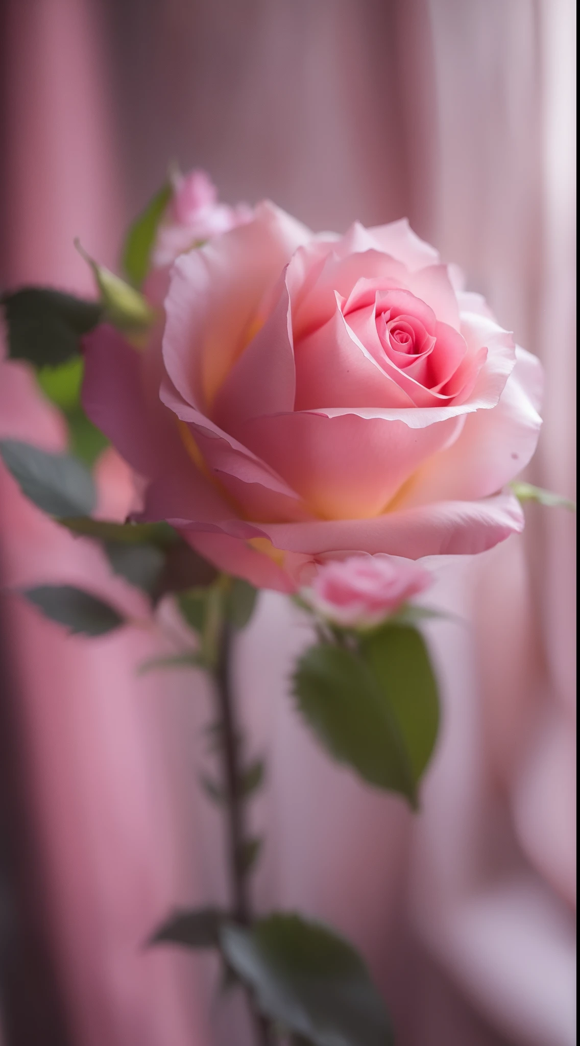 Pink roses grow in the bushes in the garden, Pink Rose, roses in cinematic light, pink rosa, Rose Twinings, photo of a rose, Anna Nikonova, with soft pink colors, photo taken with canon 5d, soft light 4 k in pink, taken with a pentax k1000, Incredibly beautiful, Melanchonic Rose Soft Light