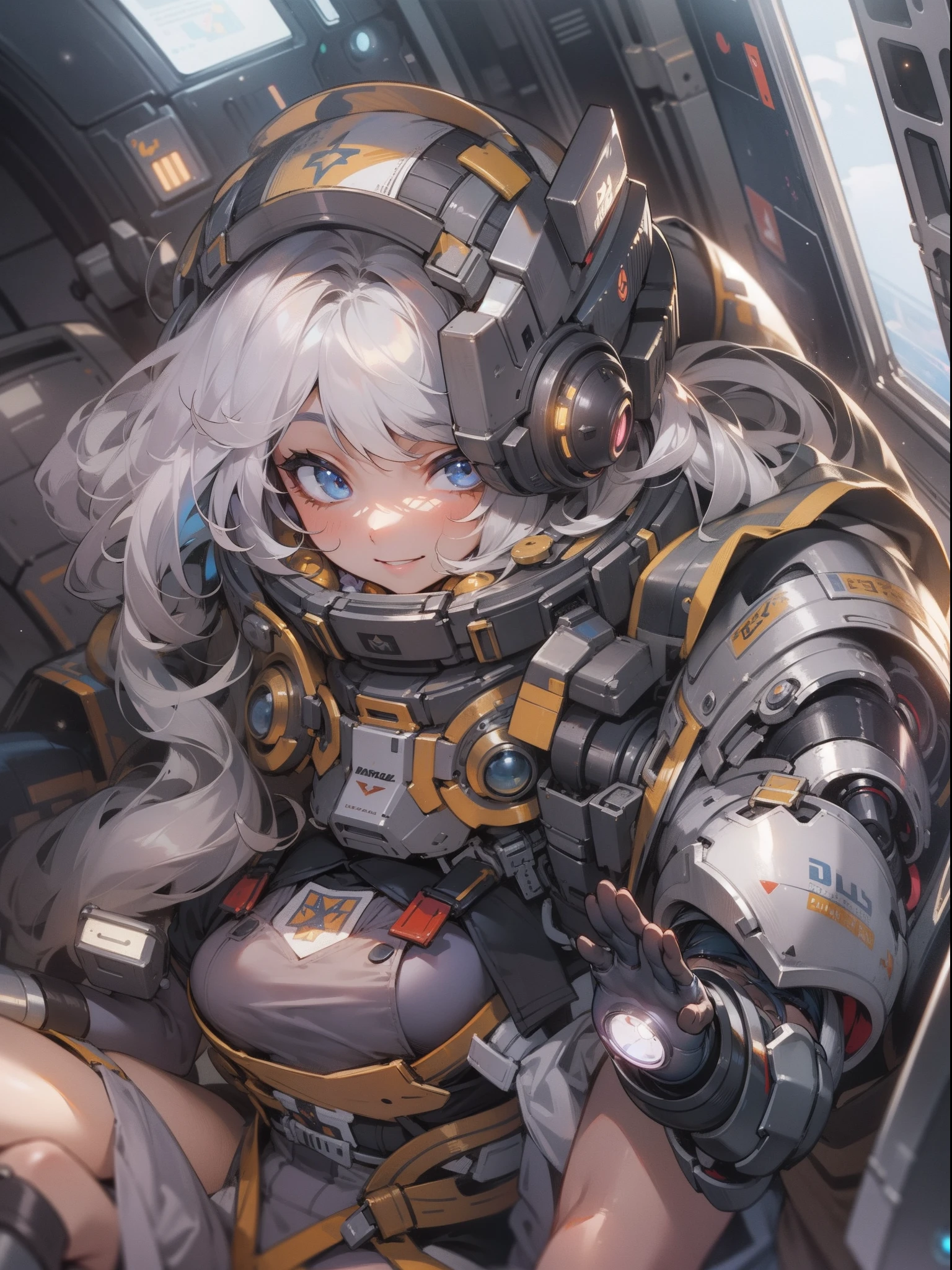 The highest image quality、The best illustrations、beatiful backgrounds、Beautiful portrait、Muscle Beauty、Muscle Carnival、Muscle Old Lady、Metal Body Armor、Female Detective、Female Space Detective、gently smiling、
