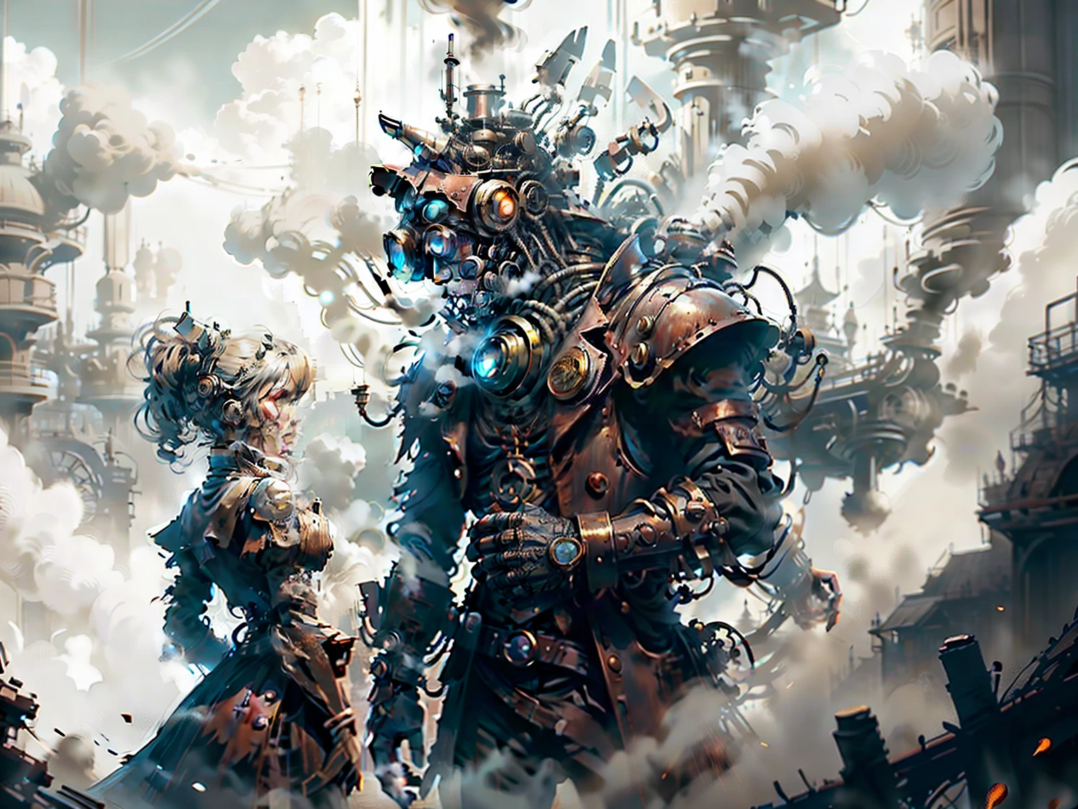Cinematic lighting,super detailed skin、Beautiful detailed eyes、Best Quality,cyberpunked,(Alternative、dim colors, Soothing tones:1.3),(Ship and One Girl:1.5)、NSFW(1beautiful woman、Detailed beautiful facial features:1.3)(Leathery kimono、well-shaped breasts、Arms and legs are mechanical、Ripped clothes:1.5).(Mechanical ship、Noah's Ark、In the sky above:1.4)（There is a girl ahead:1.4）（pov from down:1.8）Predawn sky、destroyed city、(Mechanical Moon:1.2)