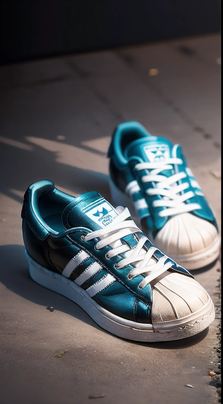 Edvard Munch(Edvard Munch)Adidas superstar sneakers in the style of famous paintings