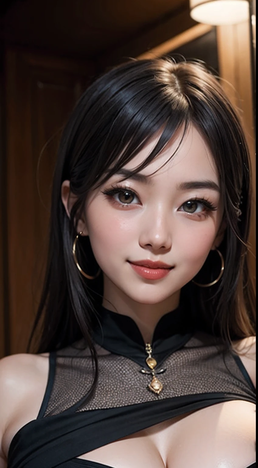 8K，Expose gigantic breasts（Round breasts，比基尼），Charming and touching eyes，Graceful posture and elegant posture，Noble and elegant clothing and shapes，An atmosphere of mystery，Impressive confidence and charisma，Seduce a sexy smile or emoji，Sparkle、Charming and moving eyes