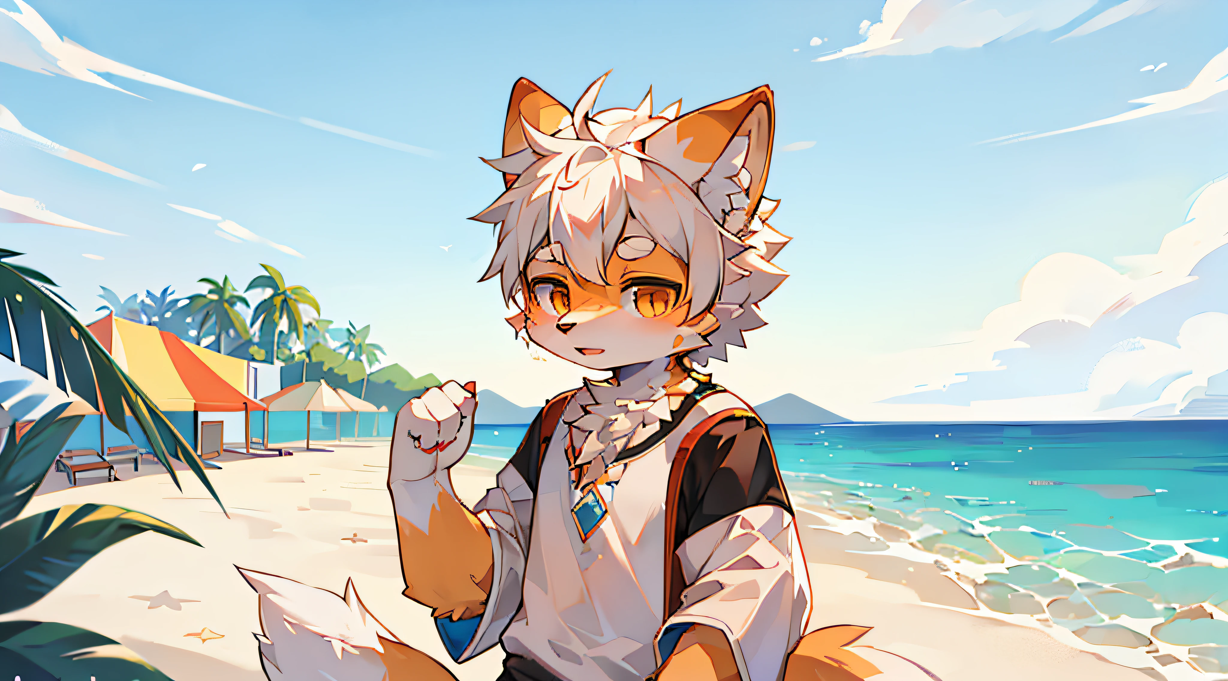 furry,fur,body fur,outdoor,beach,solo,short sleeves,horizon,white shirt,character focus, white hair, orange fur,BREAK,aoeu,aoeu,aoeu,aoeu,aoeu,aoeu,aoeu,aoeu,aoeu,aoeu,aoeu,aoeu,aoeu,aoeu,aoeu,aoeu,aoeu,aoeu,aoeu,aoeu,aoeu,aoeu,aoeu,aoeu,aoeu